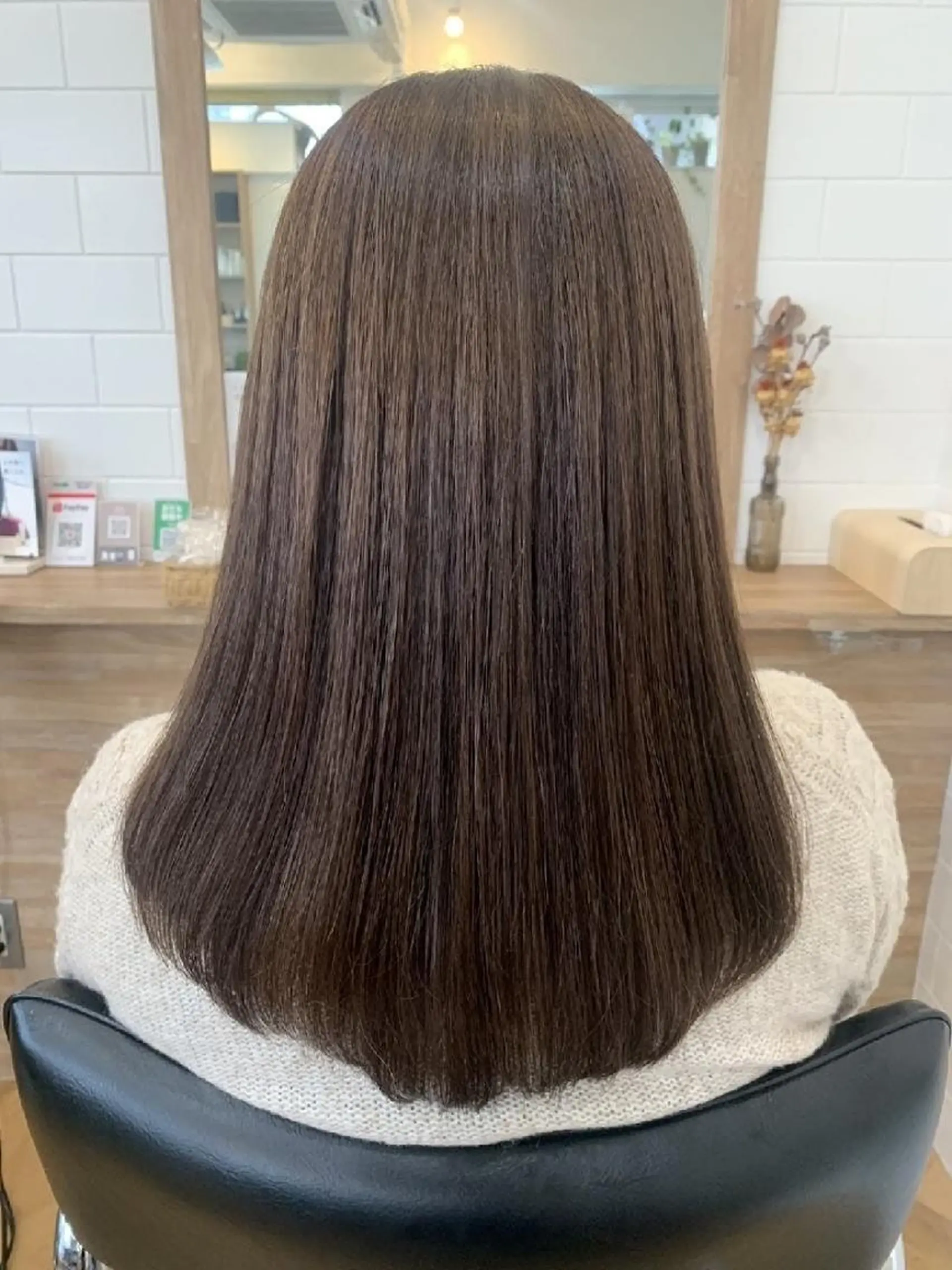 ミディアム カット 縮毛矯正 トリートメント 髪質改善ストレート⭕ イトムラマサナオのヘアスタイル