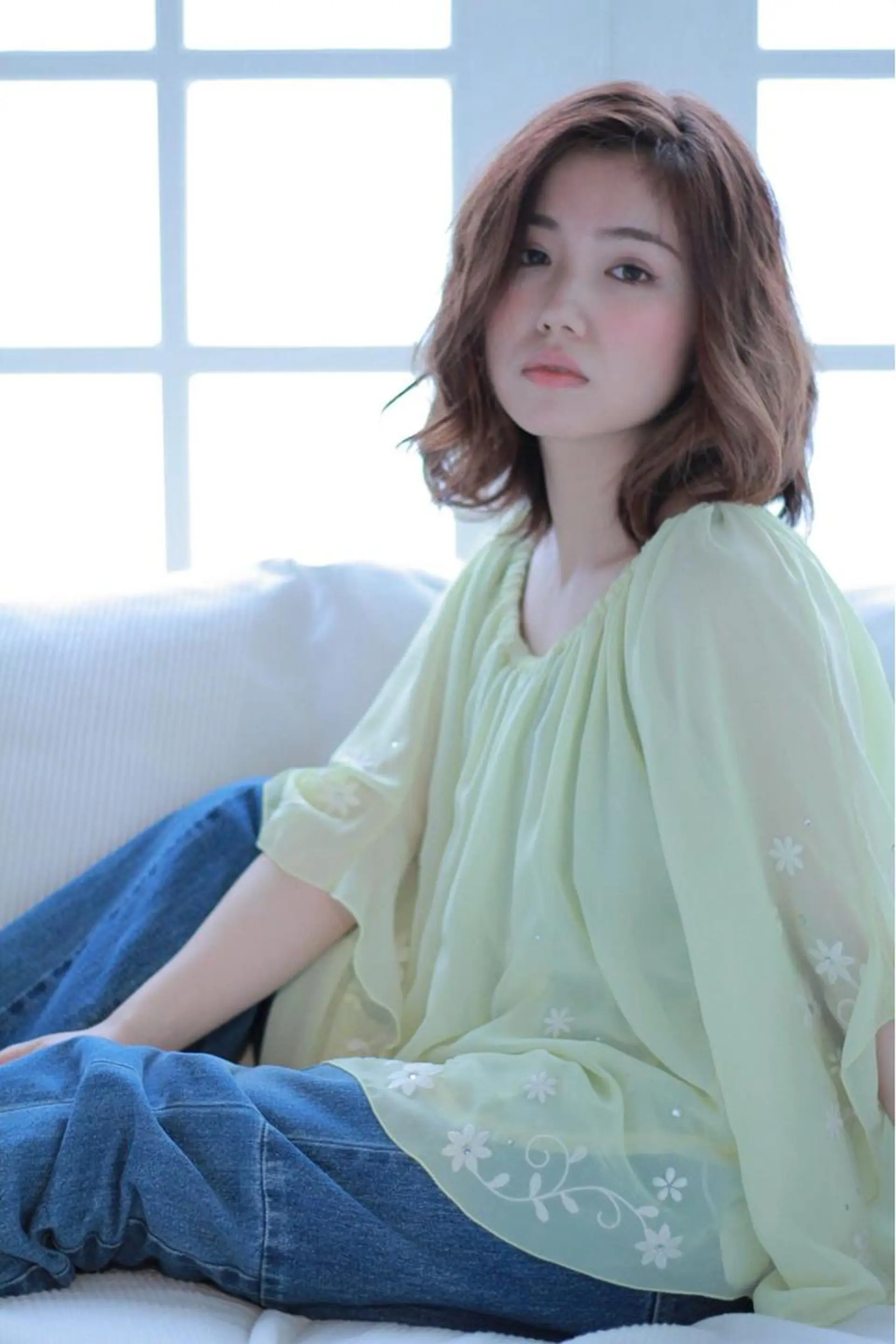 ミディアム カラー パーマ 縮毛矯正⭐️ TAKAHIROのヘアスタイル