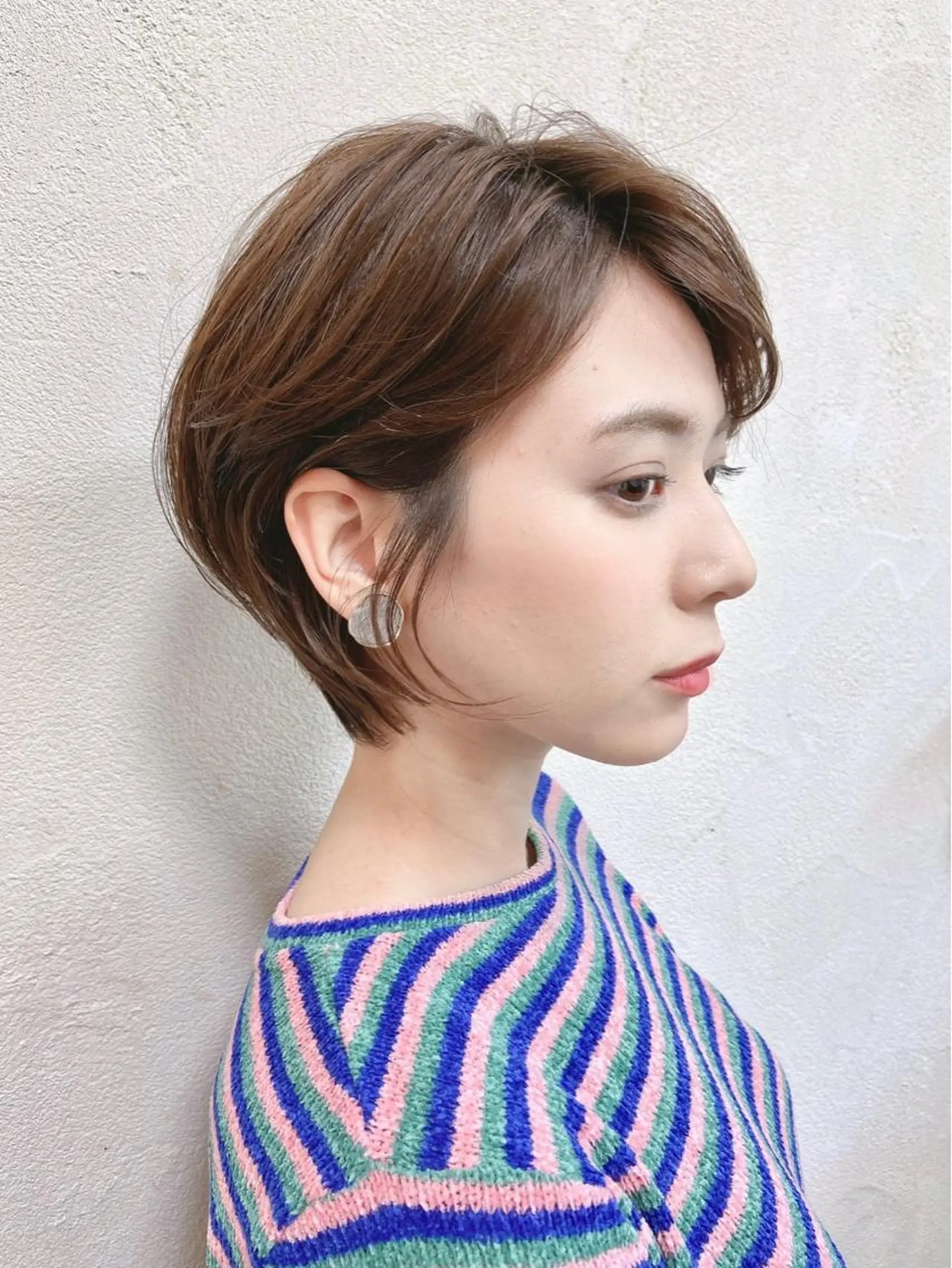 ショート カラー パーマ shiori ❤︎ /透明感カラーのヘアスタイル