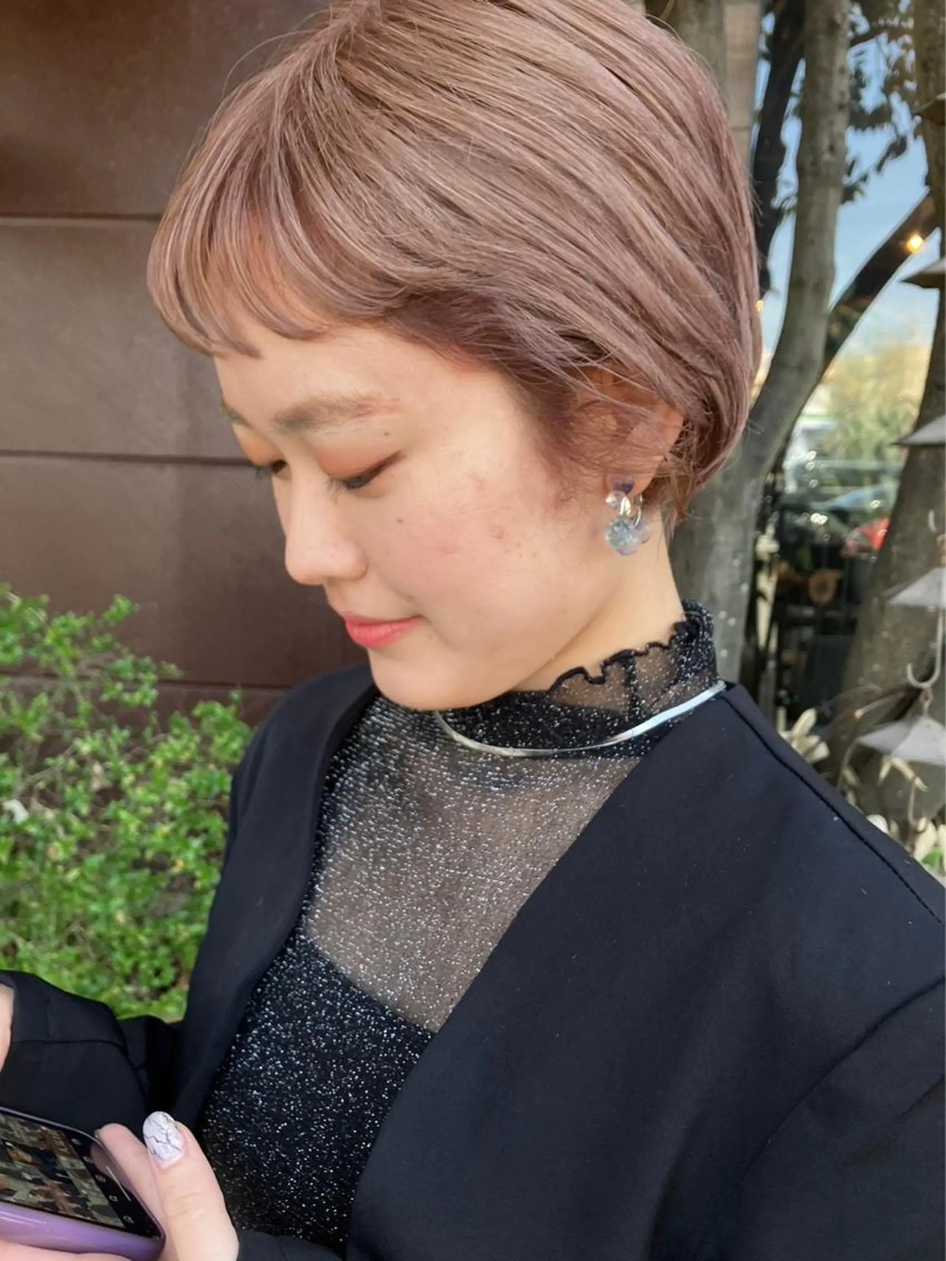 ショート 韓国風カラー ボブ ハイライト 髪質改善 韓国風ヘア ボヌールソレイユ所属・☁️彦坂唯有/ 透明感カラー☁️のヘアスタイル