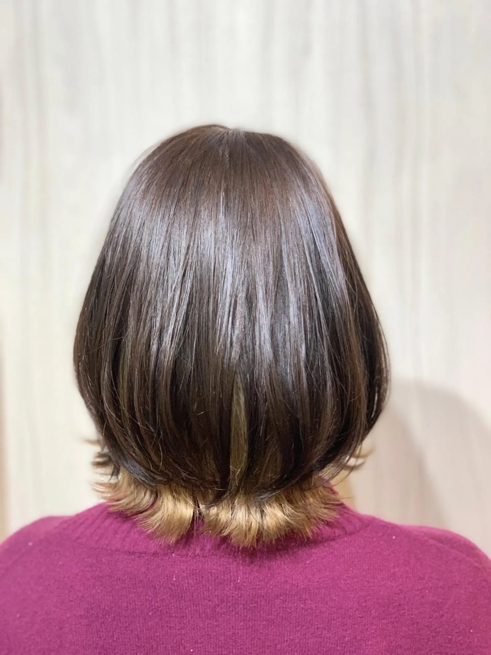 ミディアム カラー ヘアアレンジ ⭐️柏木皇気ブリーチ ムラ修正/他店直しのヘアスタイル