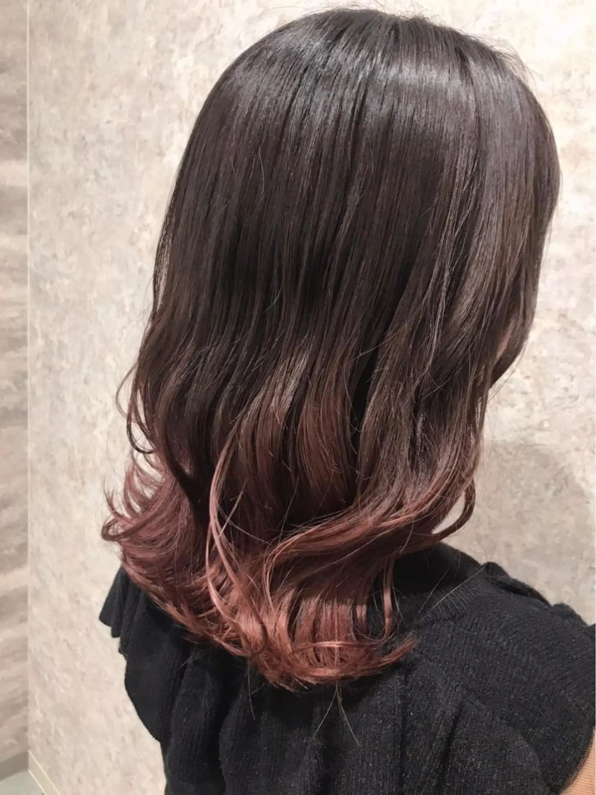 ミディアム カラー アッシュ アッシュブラウン ブラウンカラー グラデーションカラー ピンクカラー 🫟Blanco🫟 Color&Careのヘアスタイル