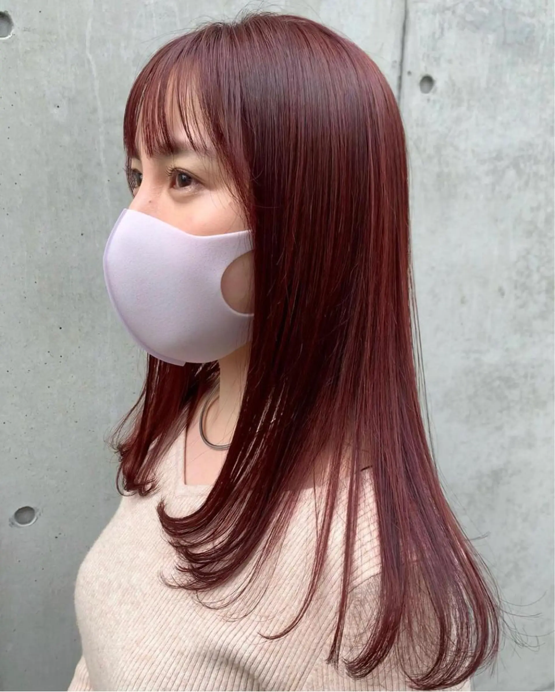 セミロング カラー まろやか透明感カラー ♡MANAのヘアスタイル
