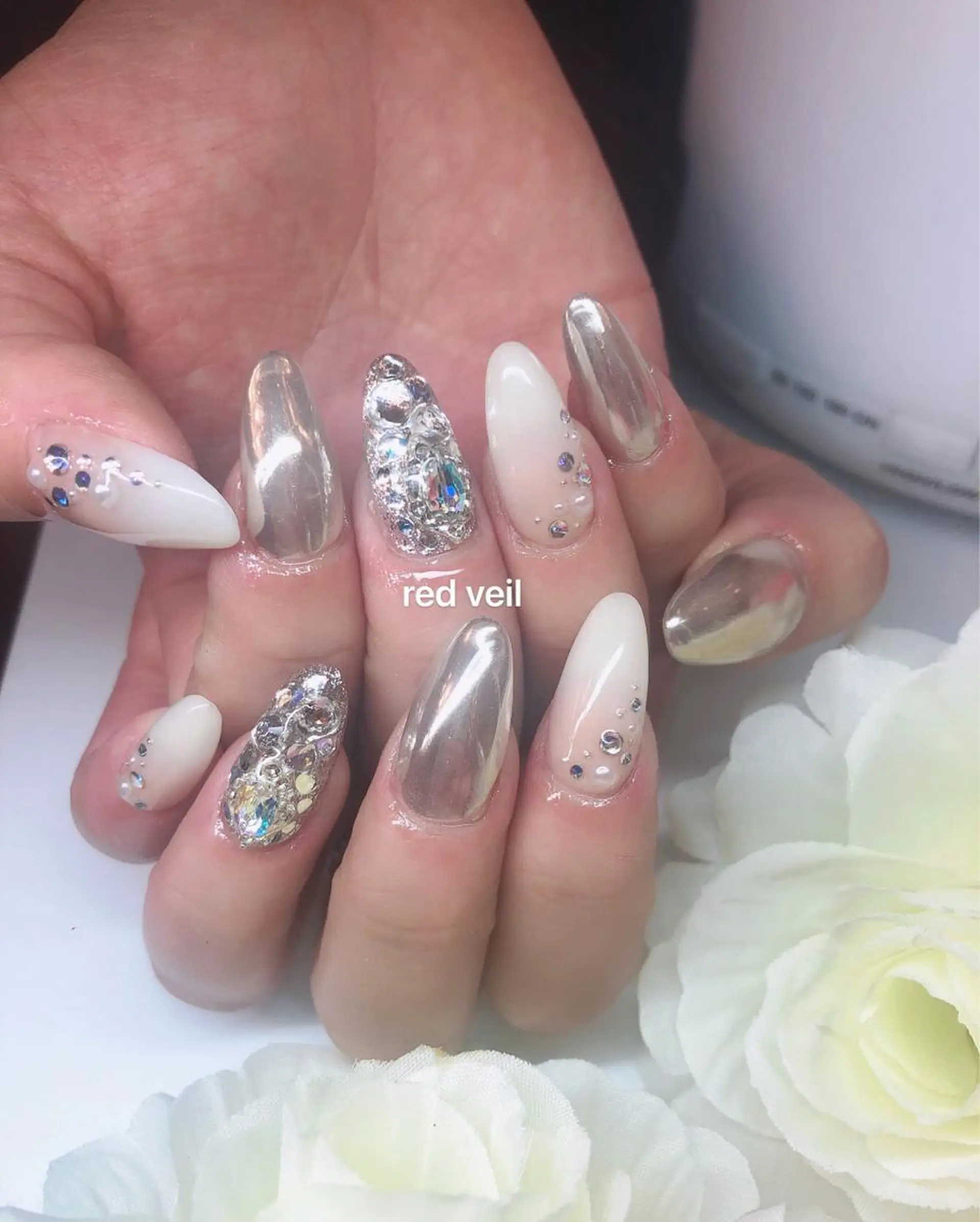 ロング ネイル ハンドネイル 長さ出し専門 nynaのネイルデザイン