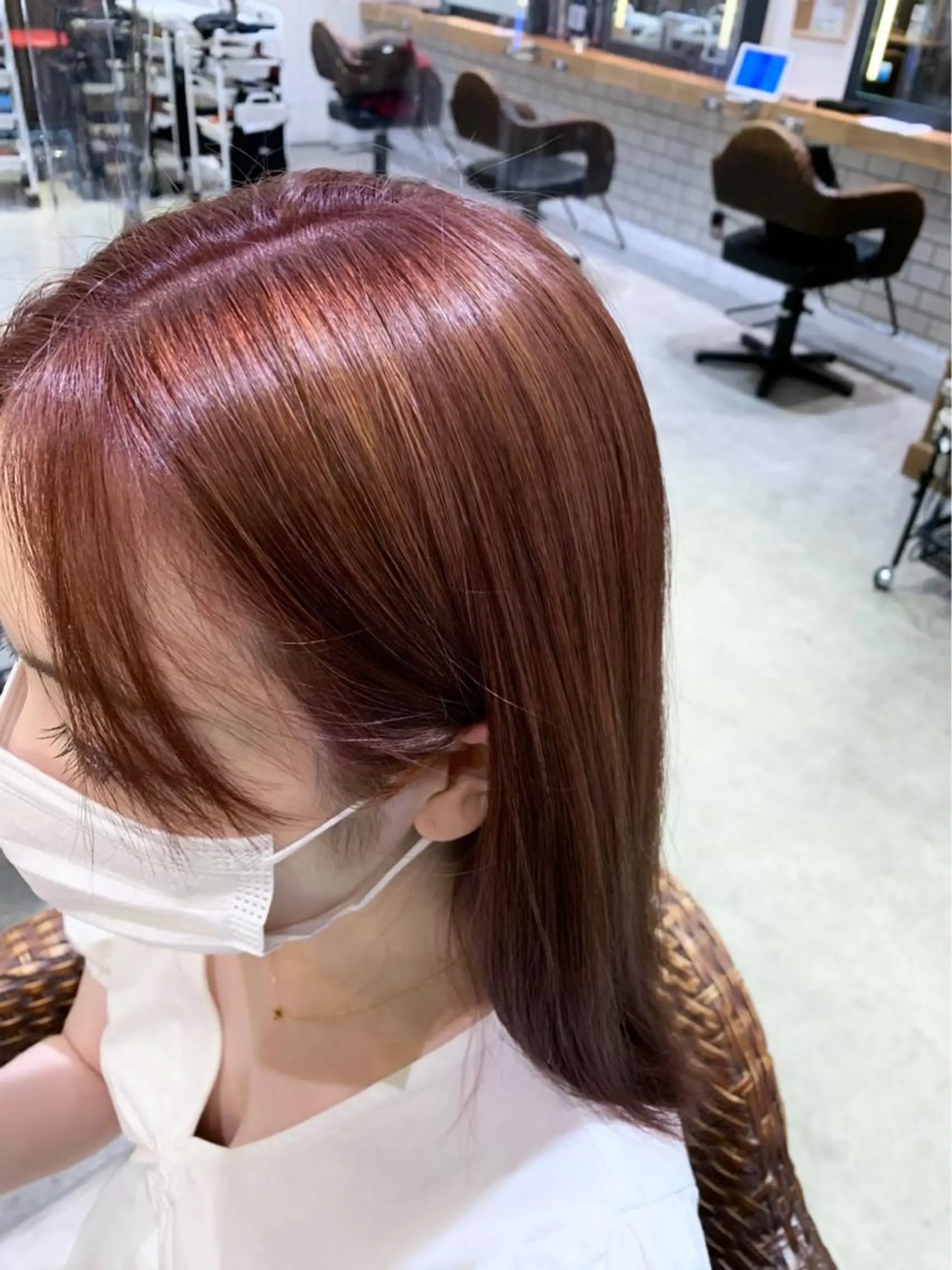 ミディアム 髪質改善/縮毛矯正 艶カラー/珠聡のヘアスタイル