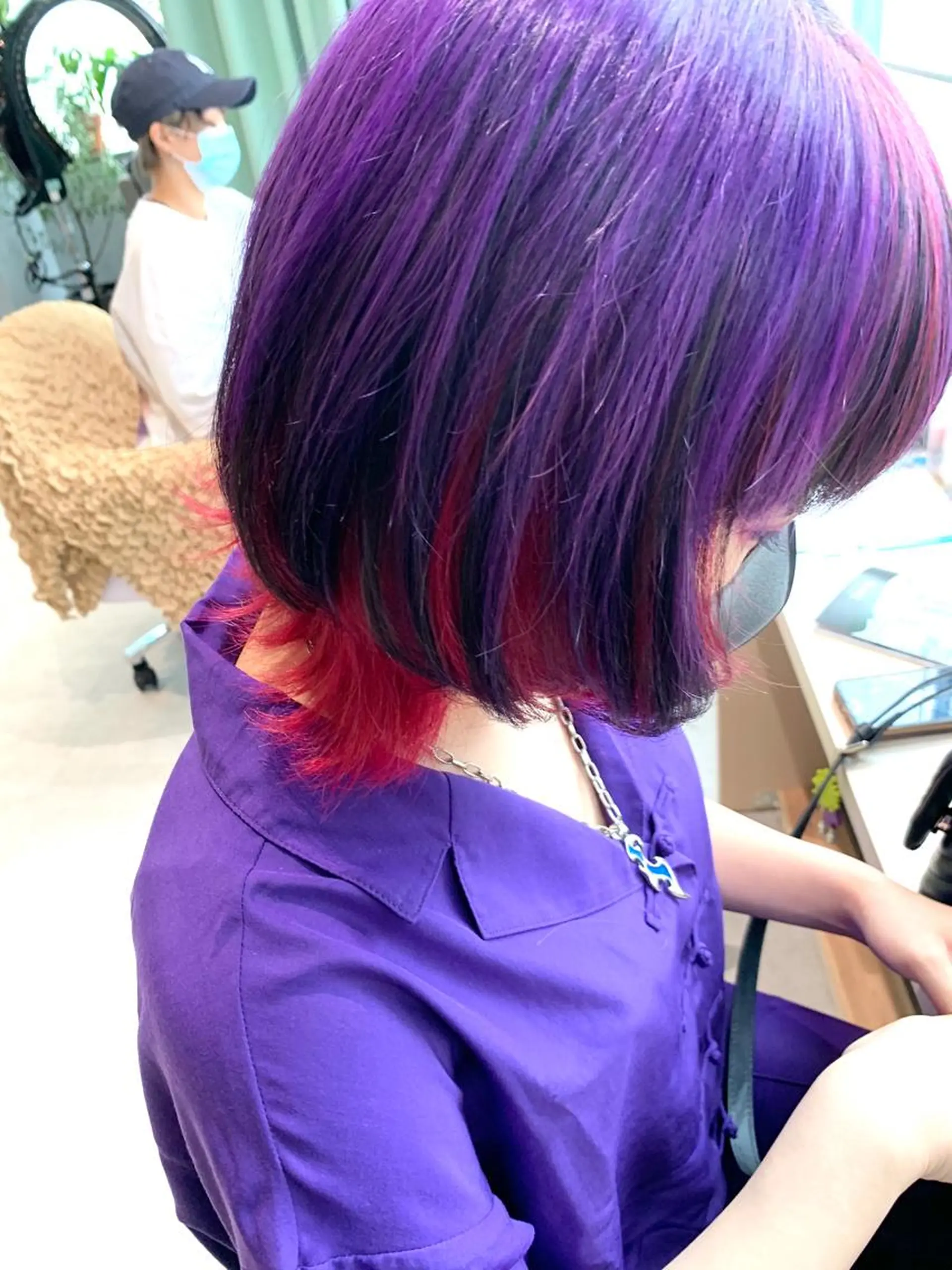 ショート カラー 立川/シールエクステ /みづきのヘアスタイル