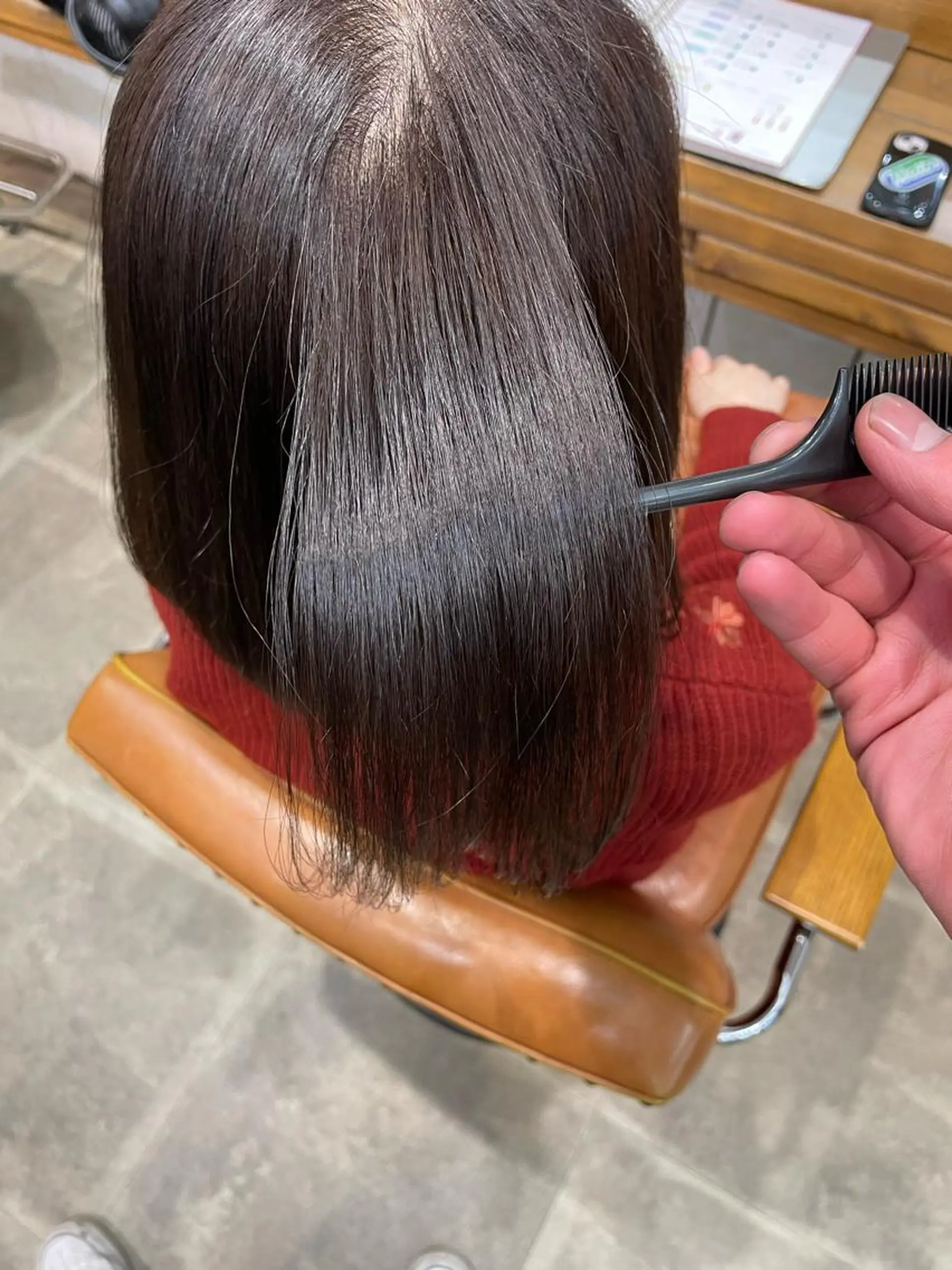 セミロング カラー 松田 恋のヘアスタイル