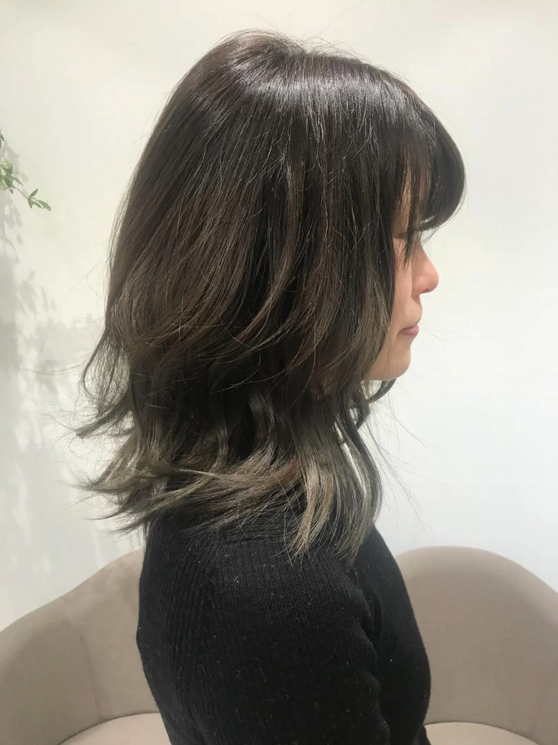 セミロング カラー 縮毛矯正/髪質改善 /韓国風　山川春輝のヘアスタイル