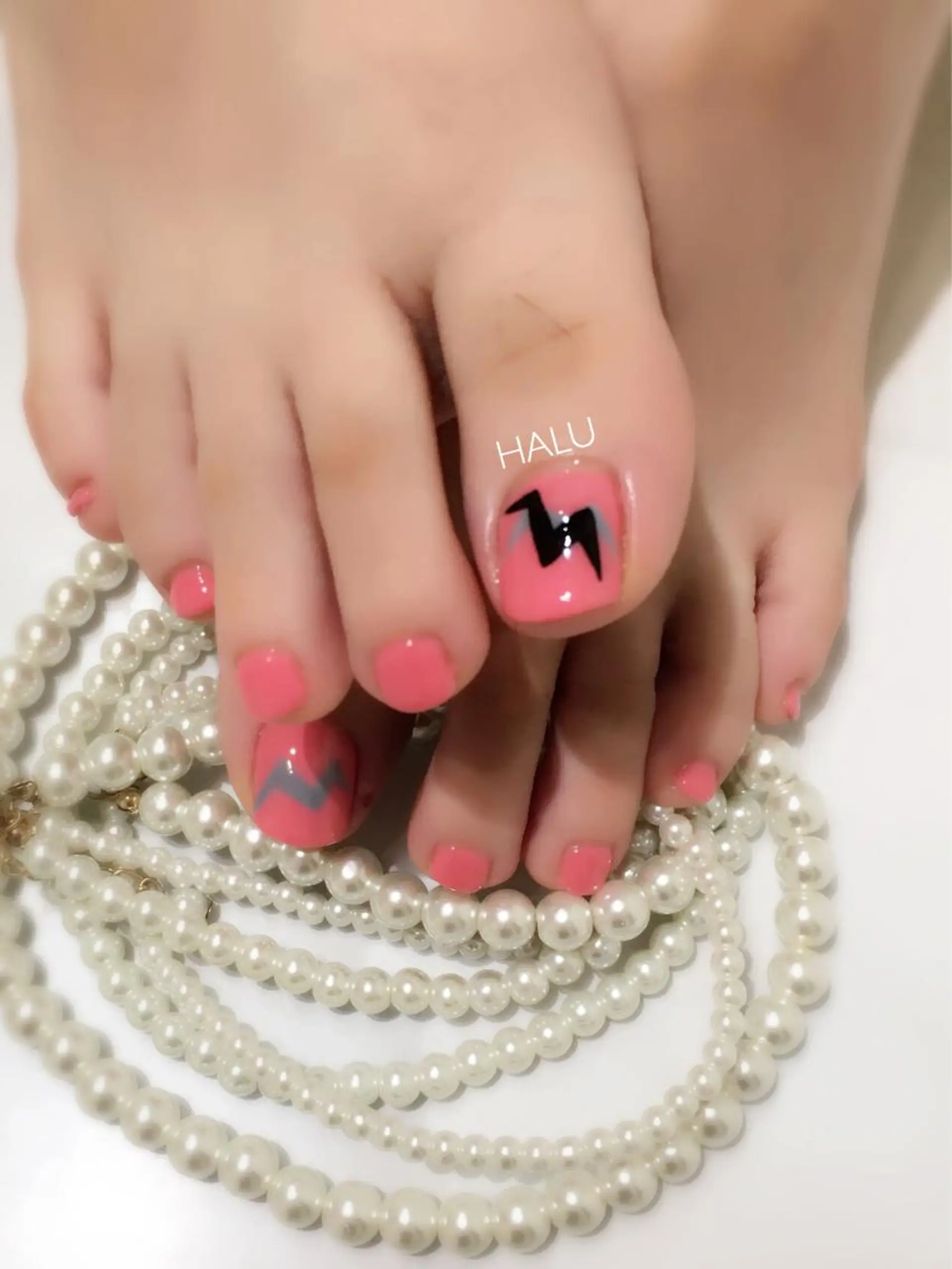 ネイル 持ち込み ピンク HALU ハルのネイルデザイン