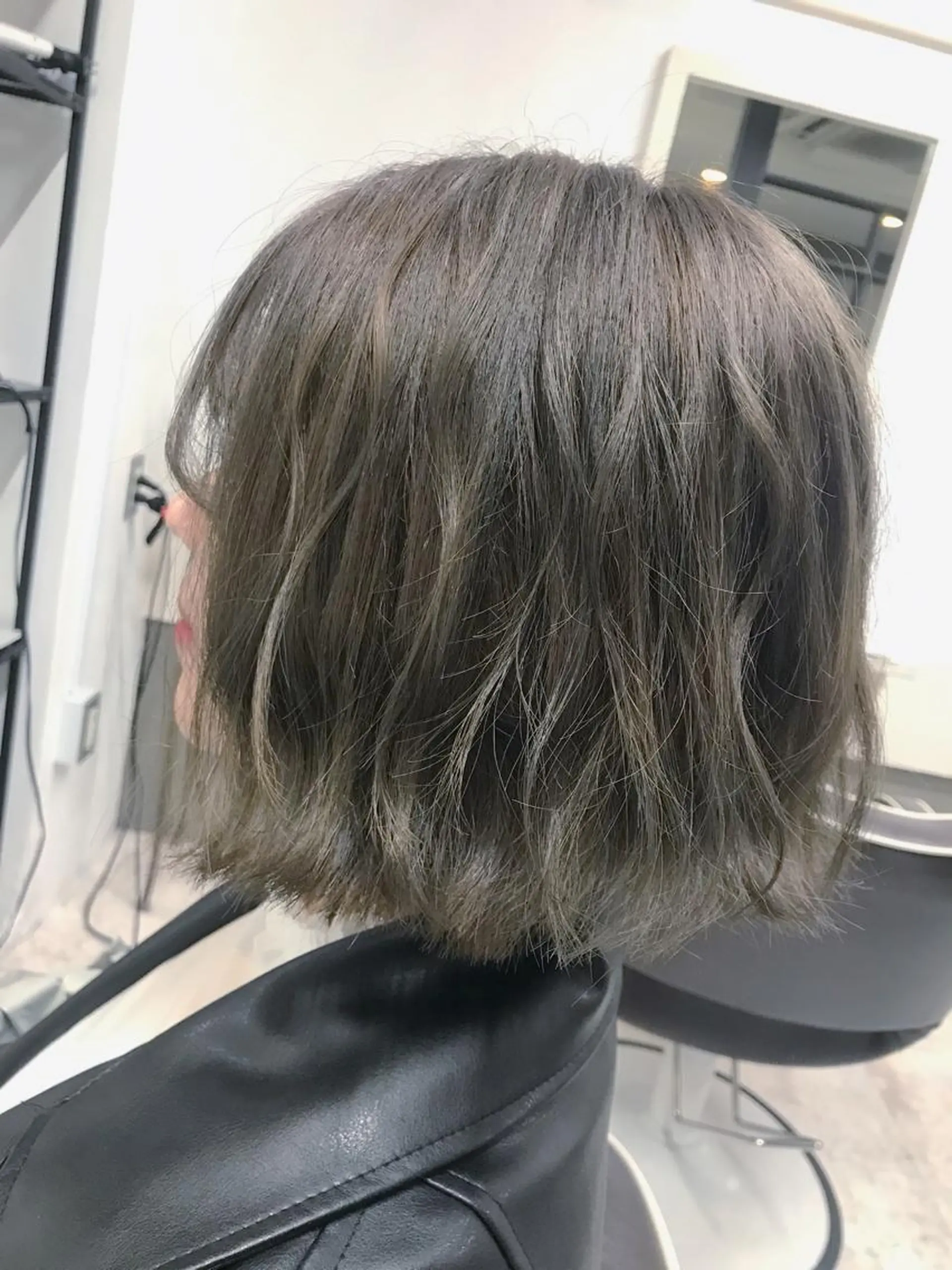 ショート カラー ヘアアレンジ グレージュ ボブ GiseL天神カラー 髪質改善/ブリーチのヘアスタイル