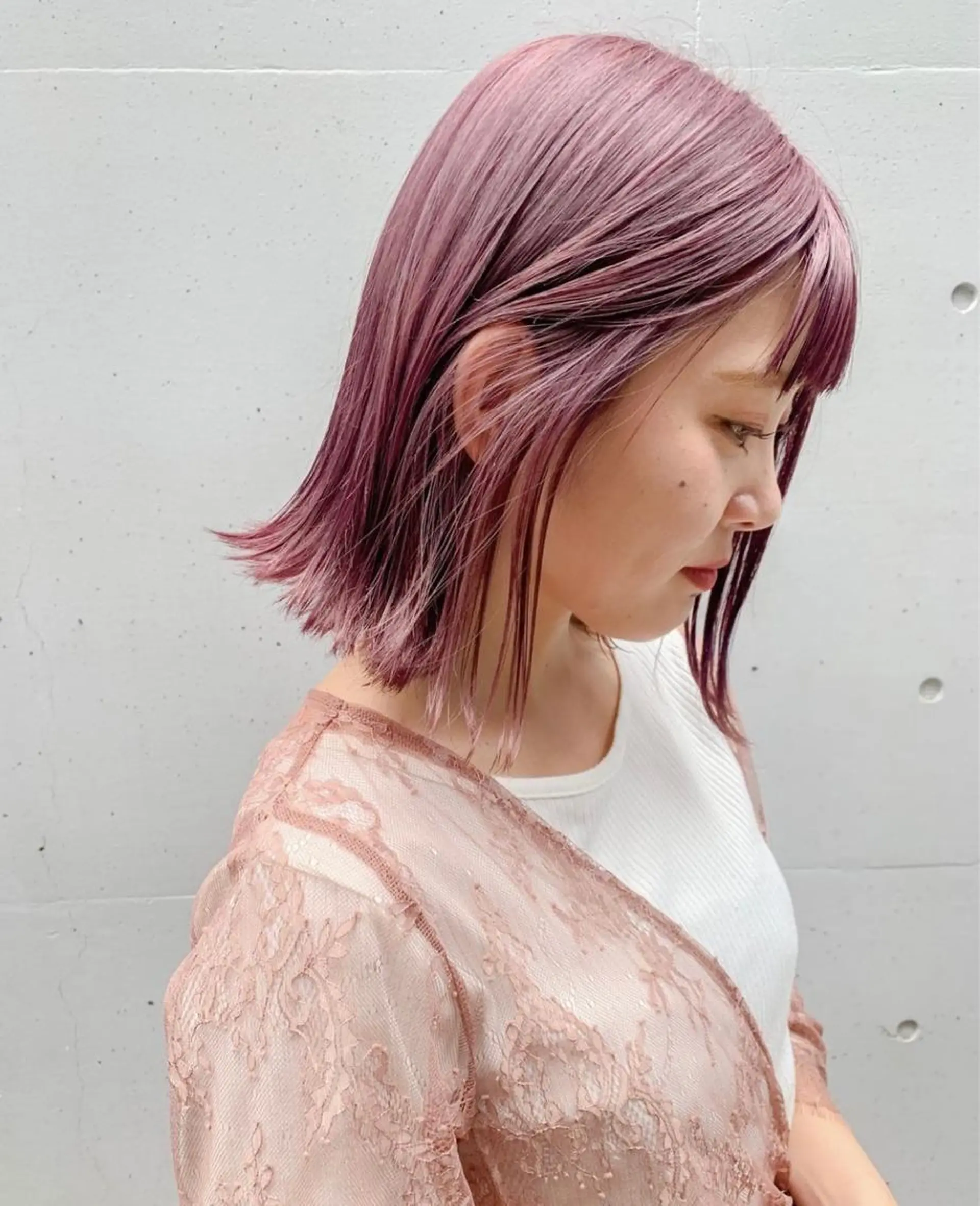 ミディアム カラー ヘアカラー ハイトーン/ MANA♡のヘアスタイル