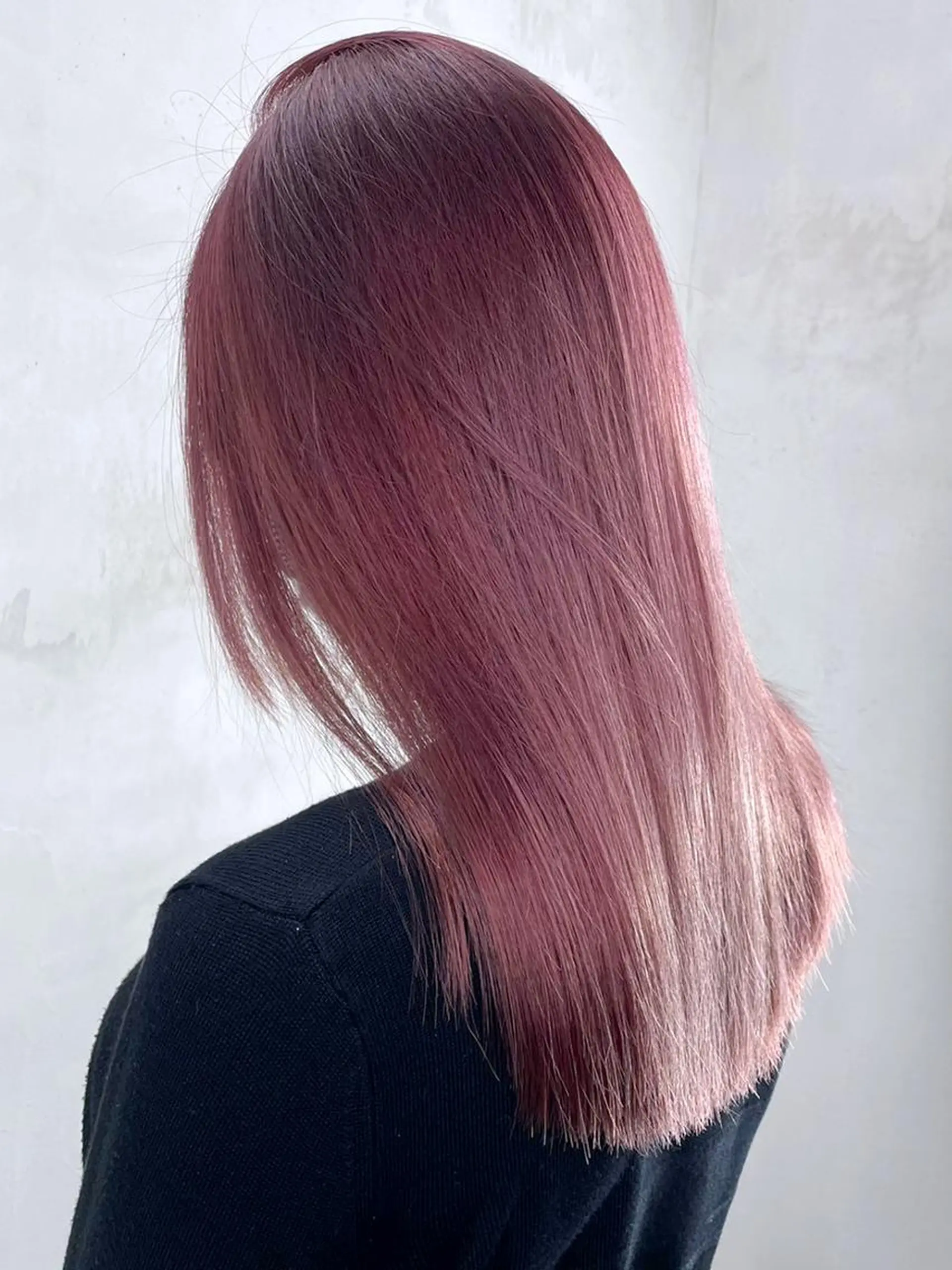 セミロング パーマ ヘアアレンジ カラー ピンクカラー ITbyALBUM 浦和店のヘアスタイル