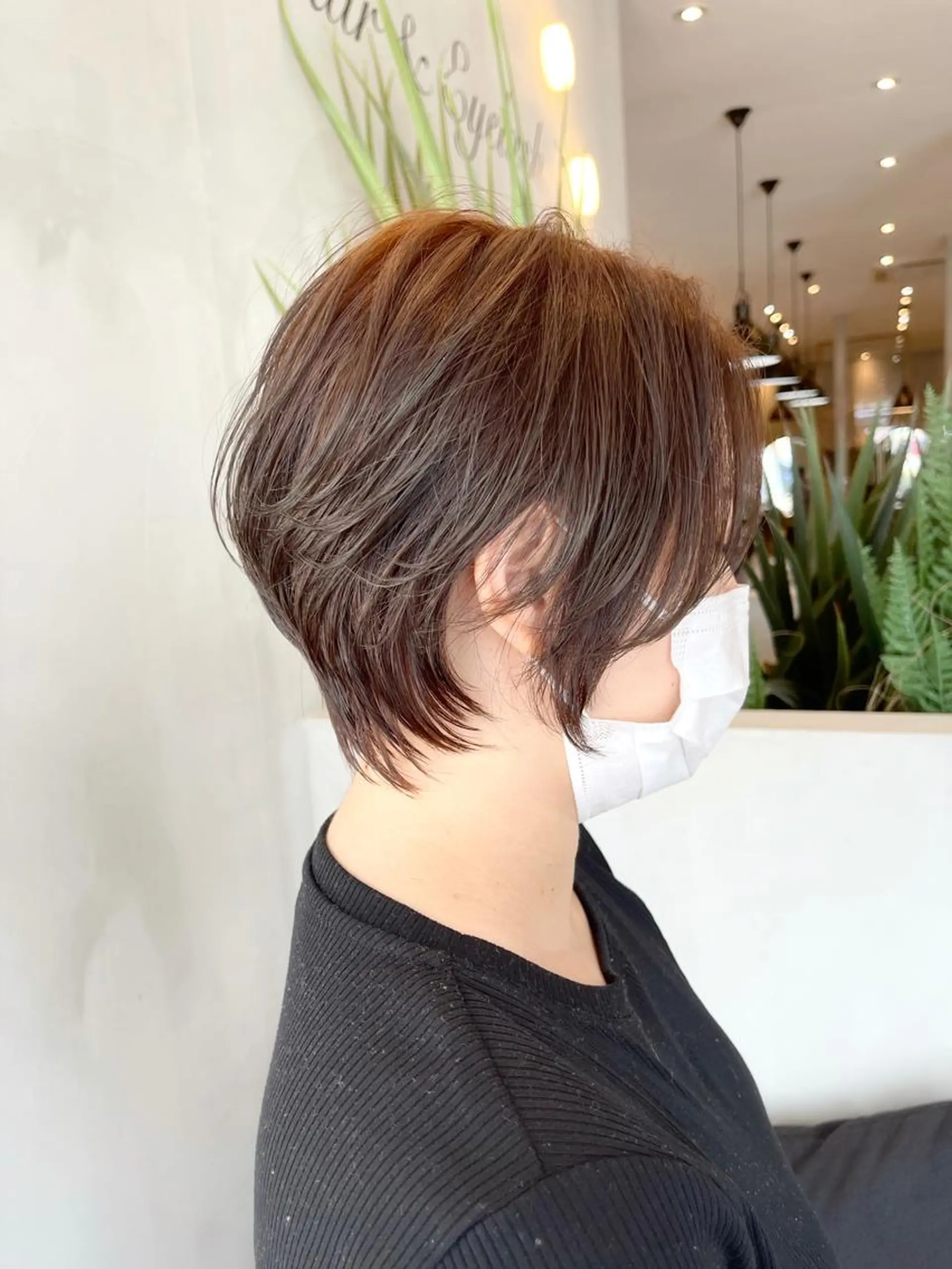 ショート カラー ヘアアレンジ ショートボブ ハンサムショート ボブ レイヤーカット ショートヘア アンドウ ユウ/ レイヤーカット/韓国のヘアスタイル