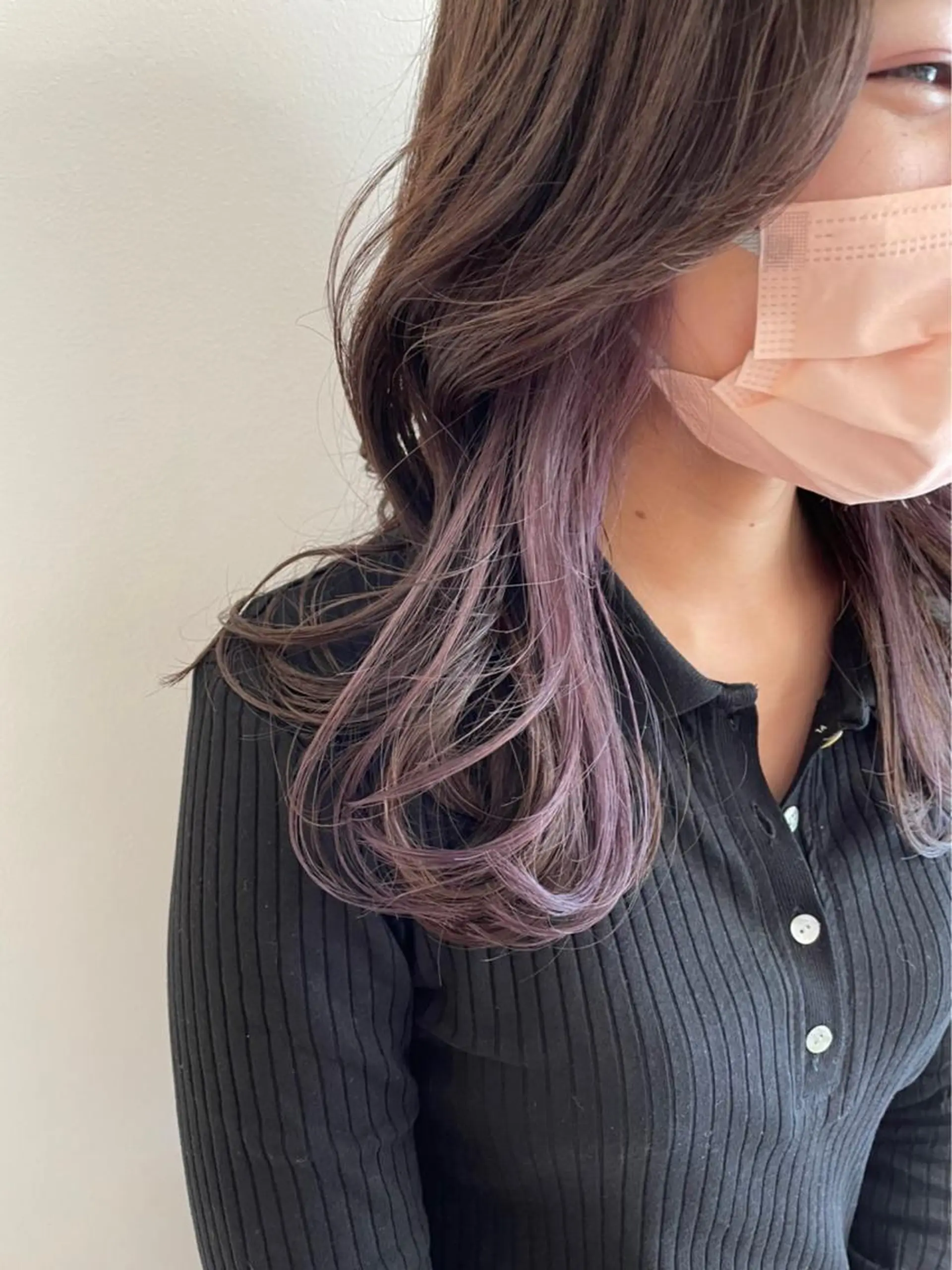 ロング カラー インナーカラー 髪質改善サロンLOUIMADNA栄店所属・🌈縮毛矯正特化 杉浦　夏生のヘアスタイル