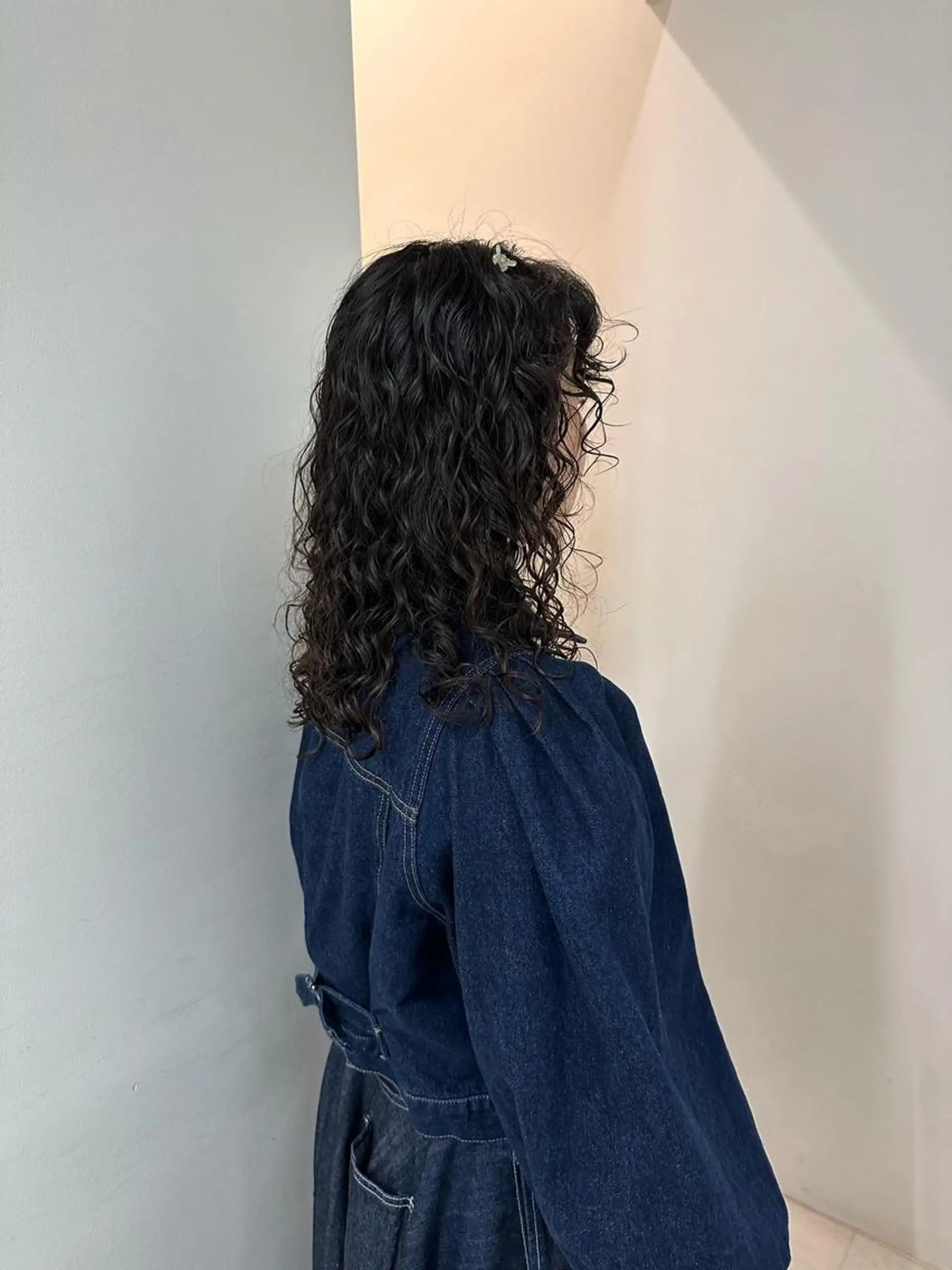 ミディアム カラー パーマ キッズ カット パーマ トリートメント オトナヘア🌸 harukaのヘアスタイル