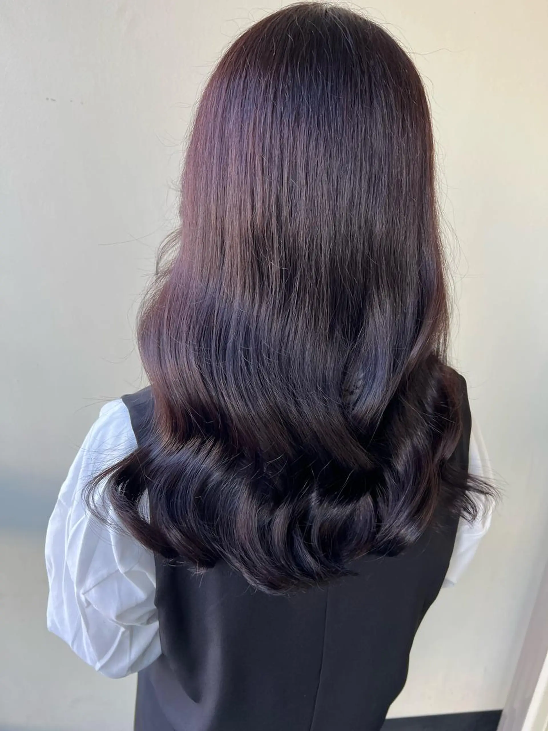 ロング ヨシンモリ カット ヘアカラー トリートメント 韓国ヘア🇰🇷 SAYAのヘアスタイル