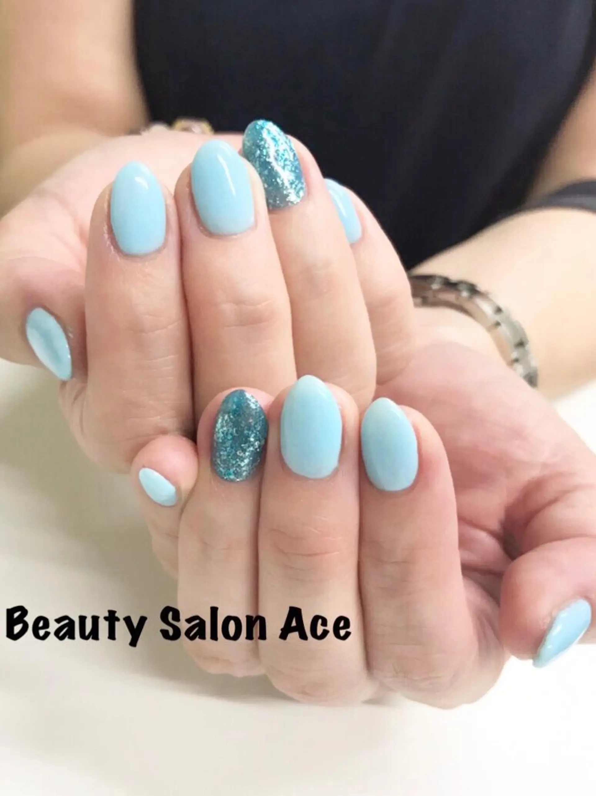 ネイル ラメ(グリッター) Beauty Salon Ace（ネイルサロン　エース）所属・池袋フィルイン Ace♡長さだしのネイルデザイン