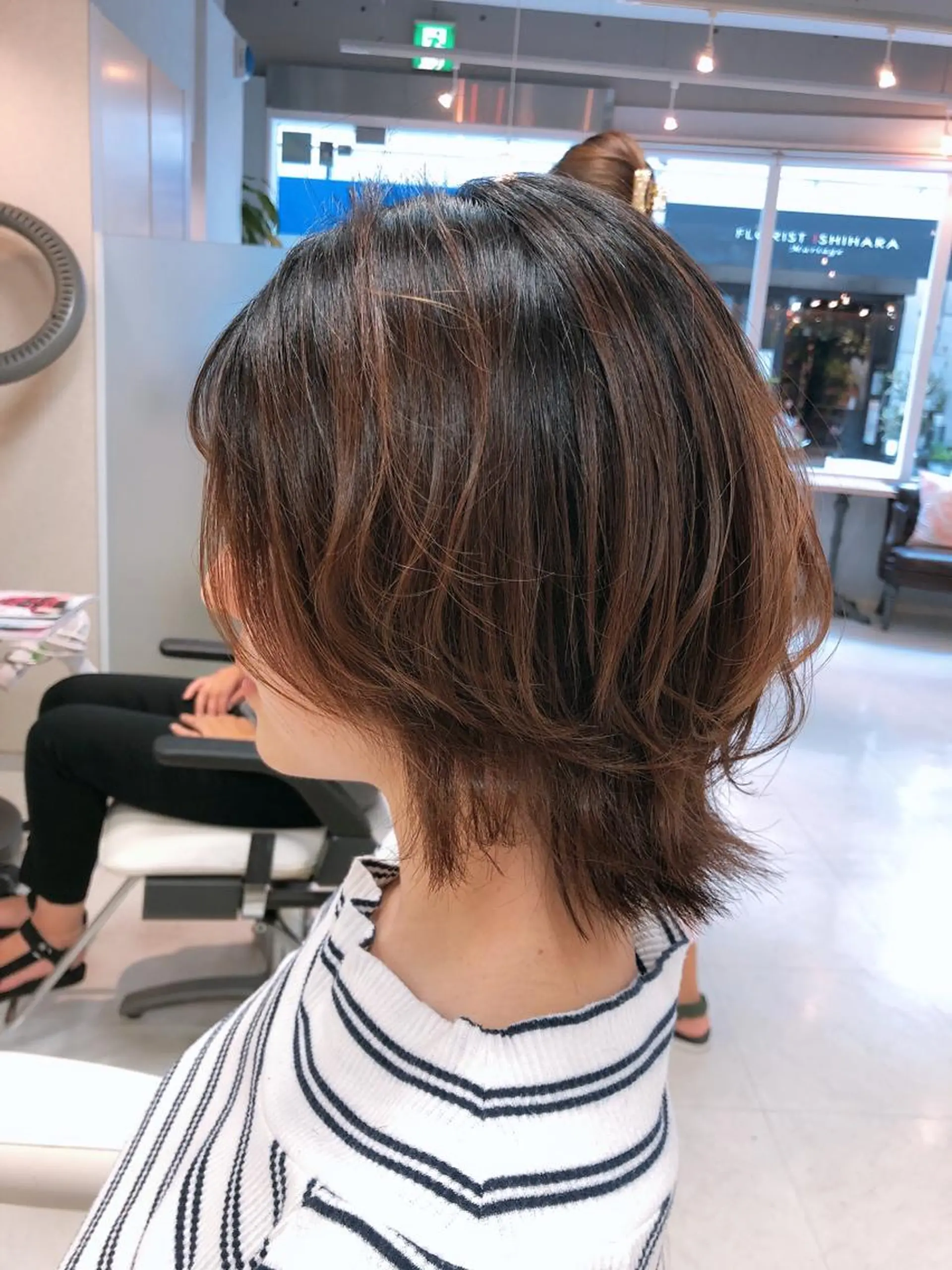 ショート ボブ レイヤーカット 阿部 美咲のヘアスタイル