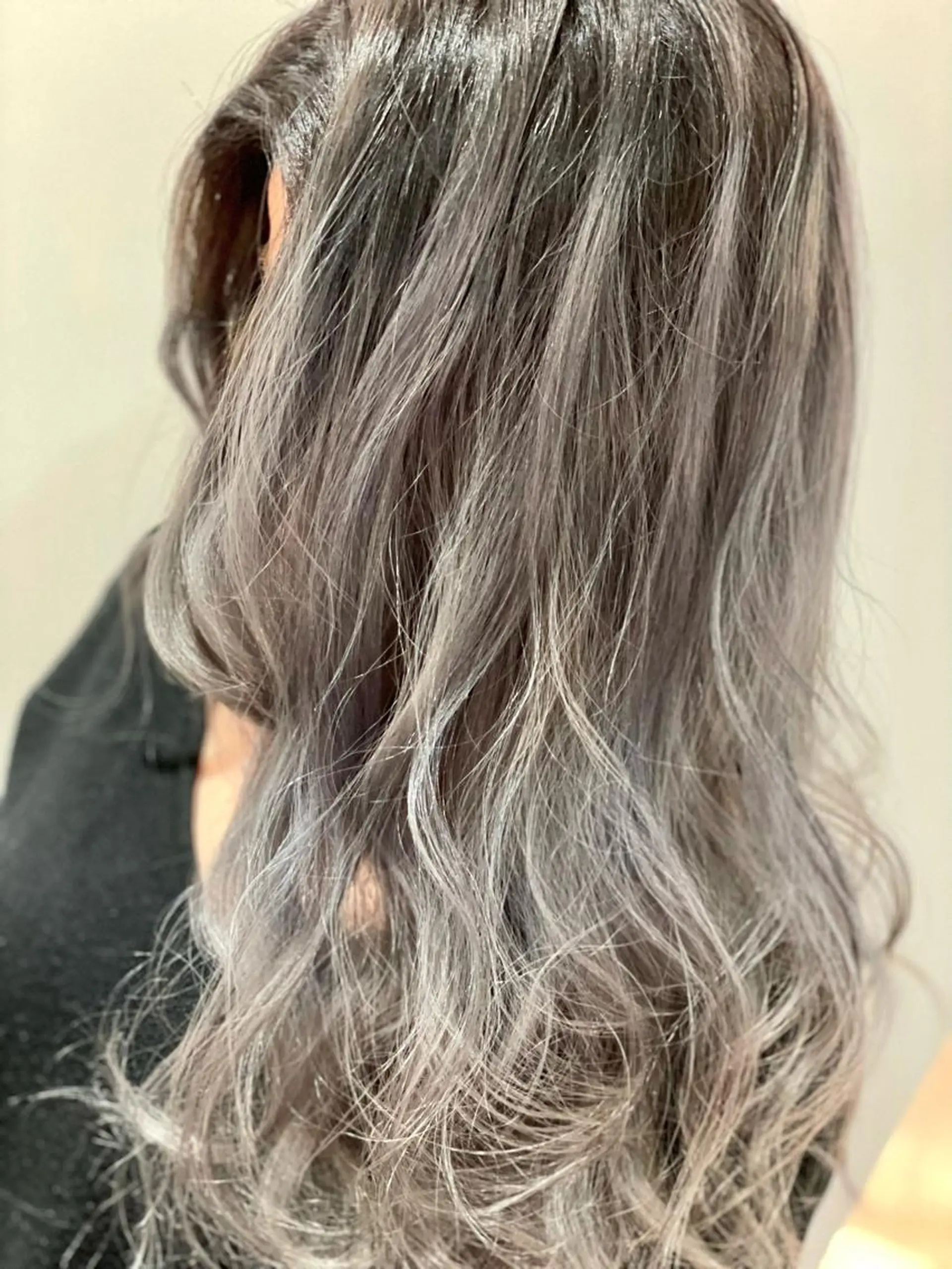 セミロング カラー ヘアアレンジ ヘアカラー 髪質改善×ハイトーン 中田啄也のヘアスタイル