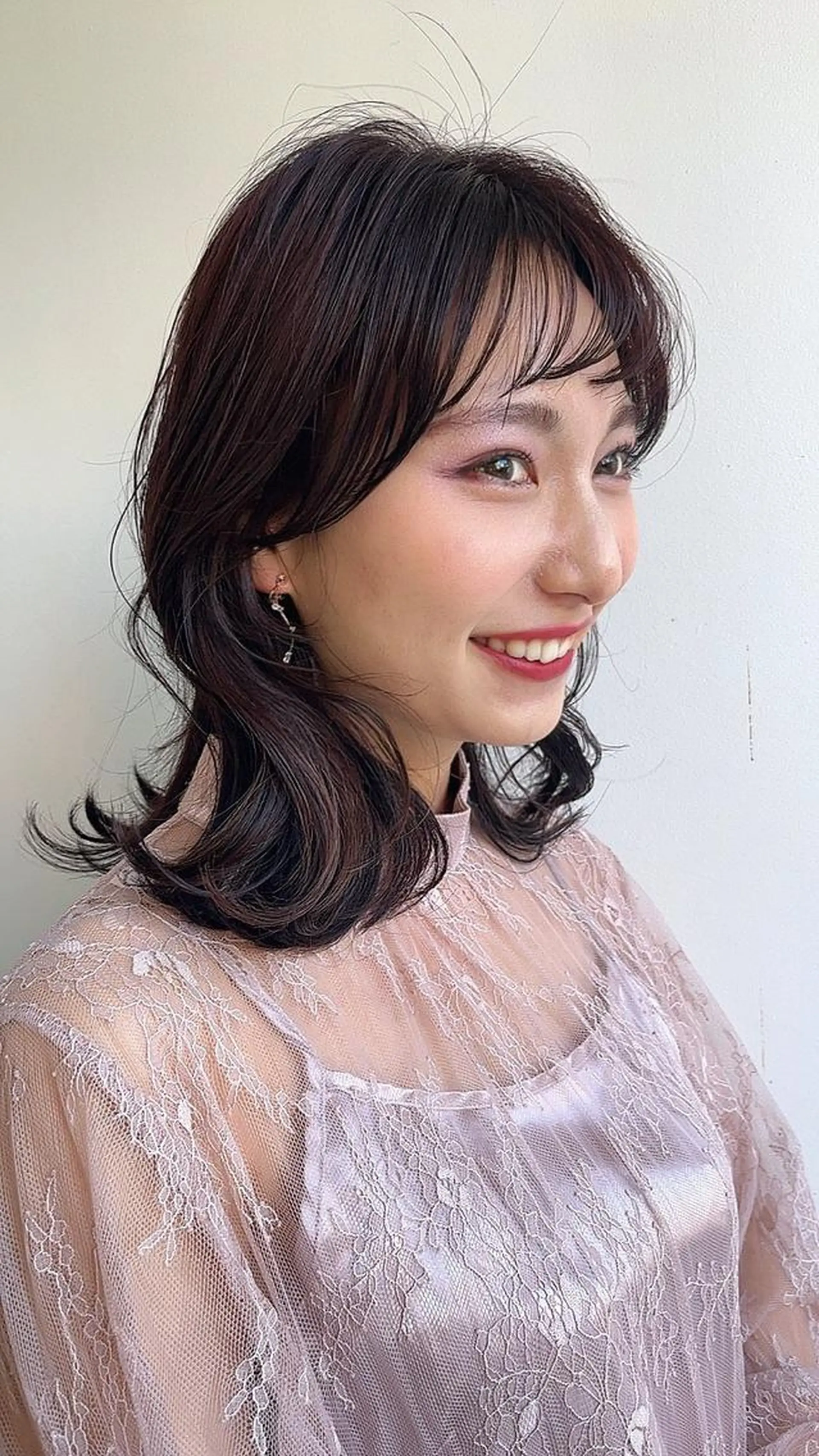 セミロング カラー 髪質改善クロスパーマ モリオカ モエ💫のその他イメージ