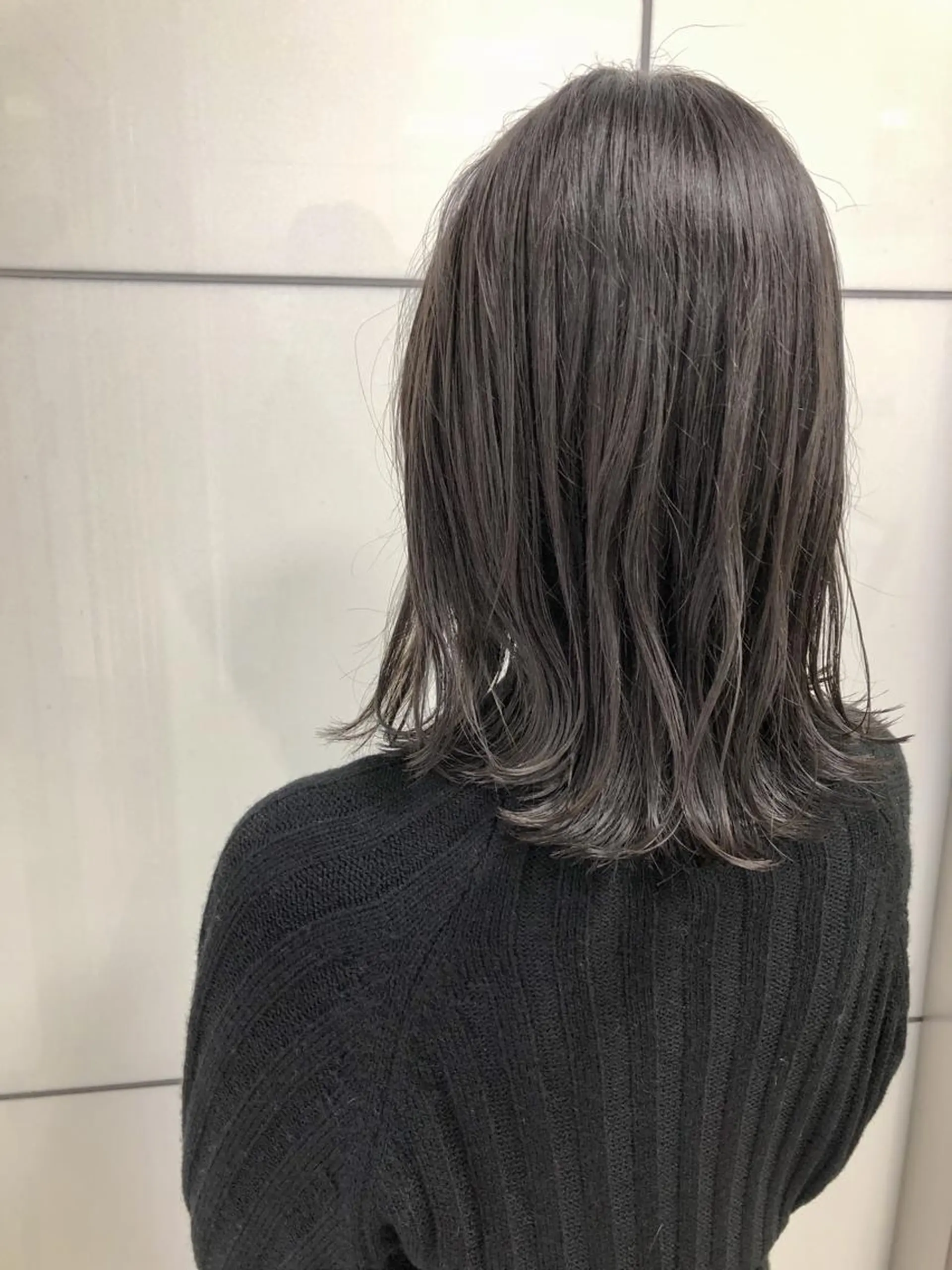 ミディアム カット ヘアカラー 縮毛矯正 トリートメント シンタニナオト /梅田茶屋町のヘアスタイル