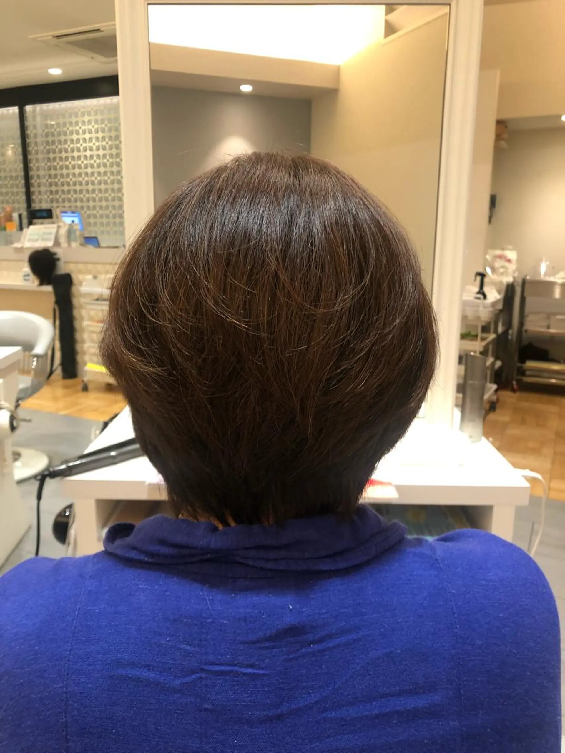 ショート カラー パーマ ヘアアレンジ レイヤーカット ショートヘア Ｈａｉｒ’ｓ Ｇａｌｌeｒｙ所属・✨堺東駅近✨阪上 沙織のヘアスタイル