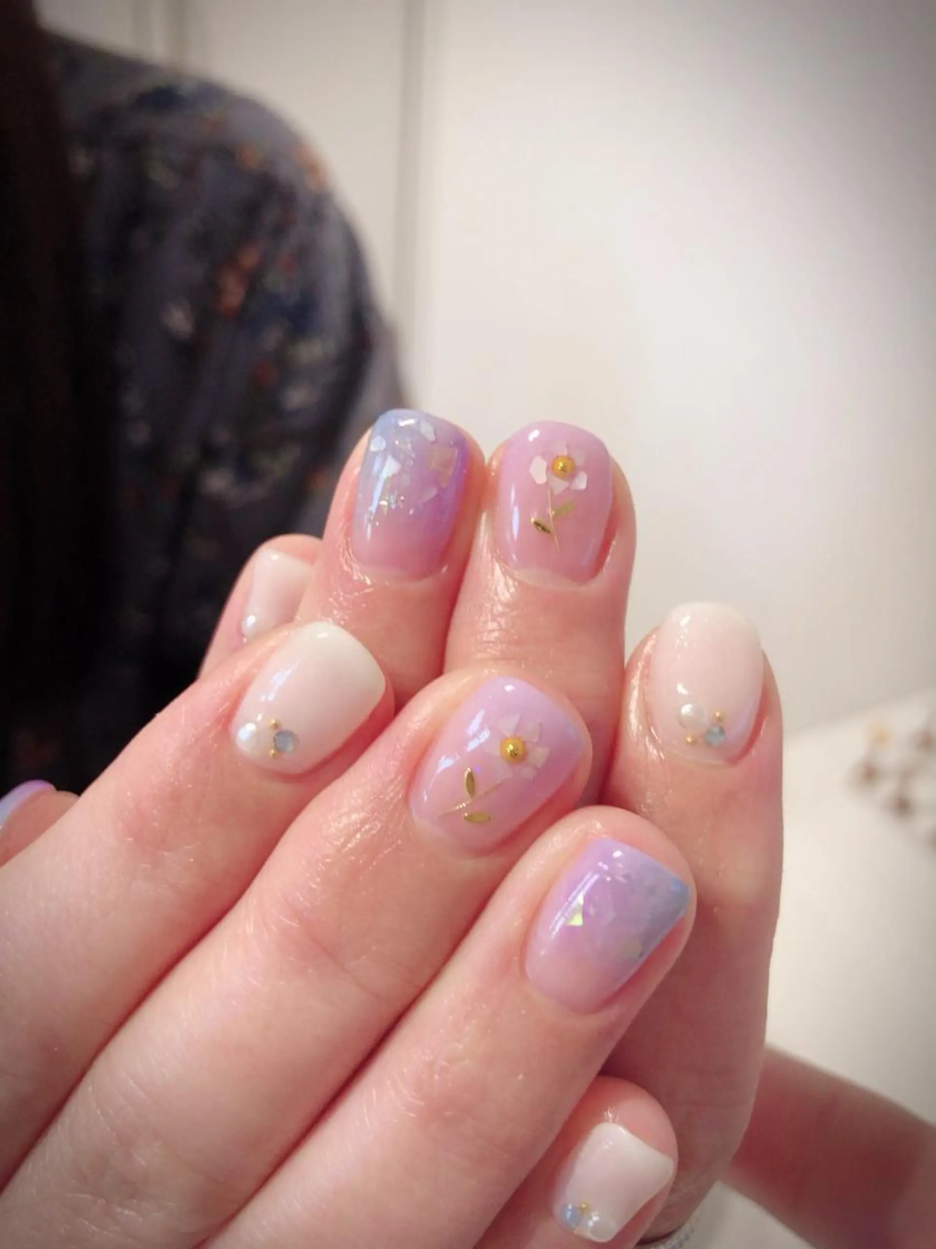 ネイル パープル ハンドネイル * haruのネイルデザイン