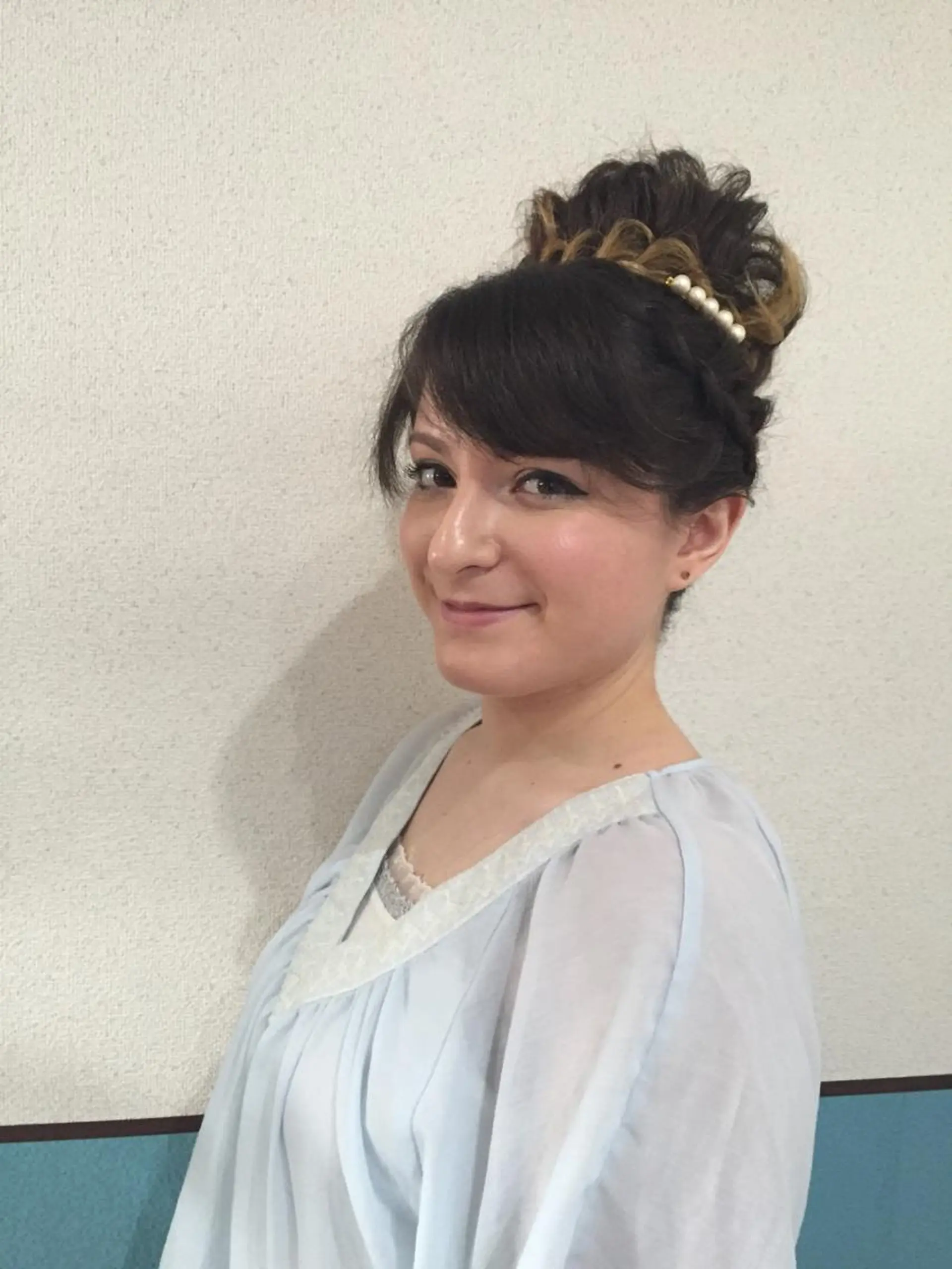 セミロング ロング ヘアアレンジ お団子ヘア ヘアメ/着付け 清水玲歌のヘアスタイル
