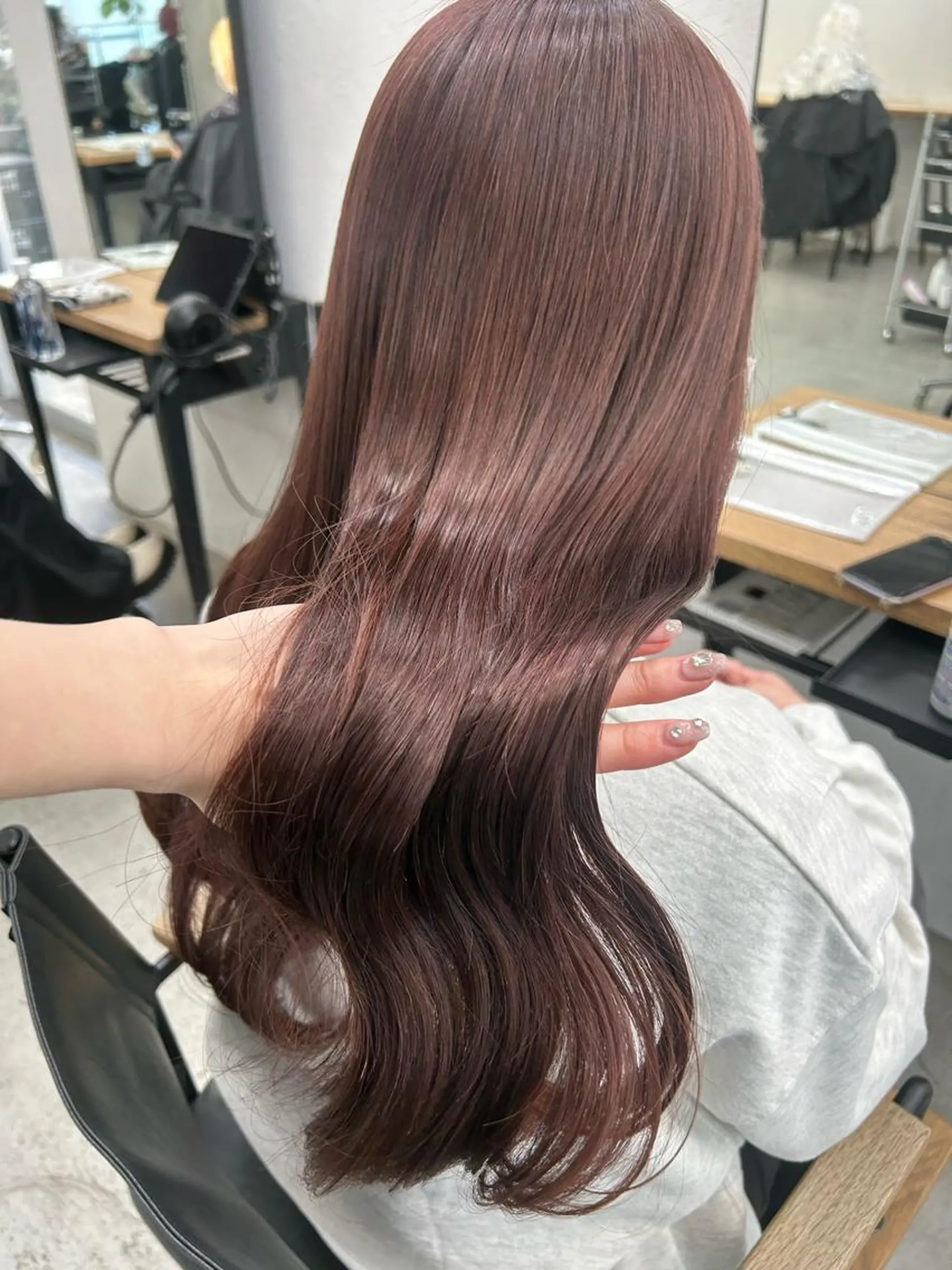 ロング カラー ヘアアレンジ 韓国/ハイトーン/ ボブ🎀MIKU🎀のヘアスタイル