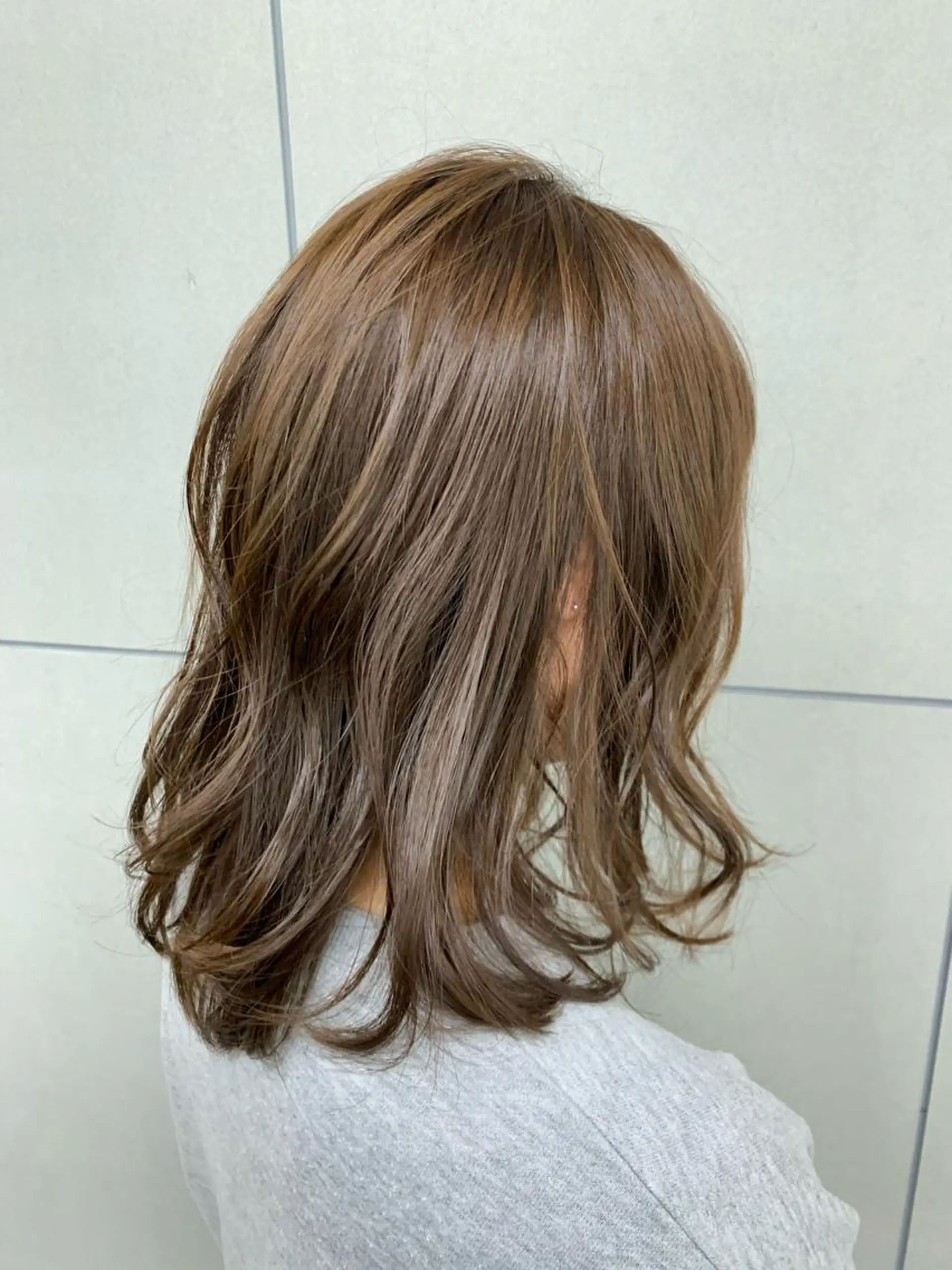 ミディアム カラー Silk-lei【銀座店】所属・銀座/美髪縮毛矯正 /髪質改善/山本翔華のヘアスタイル