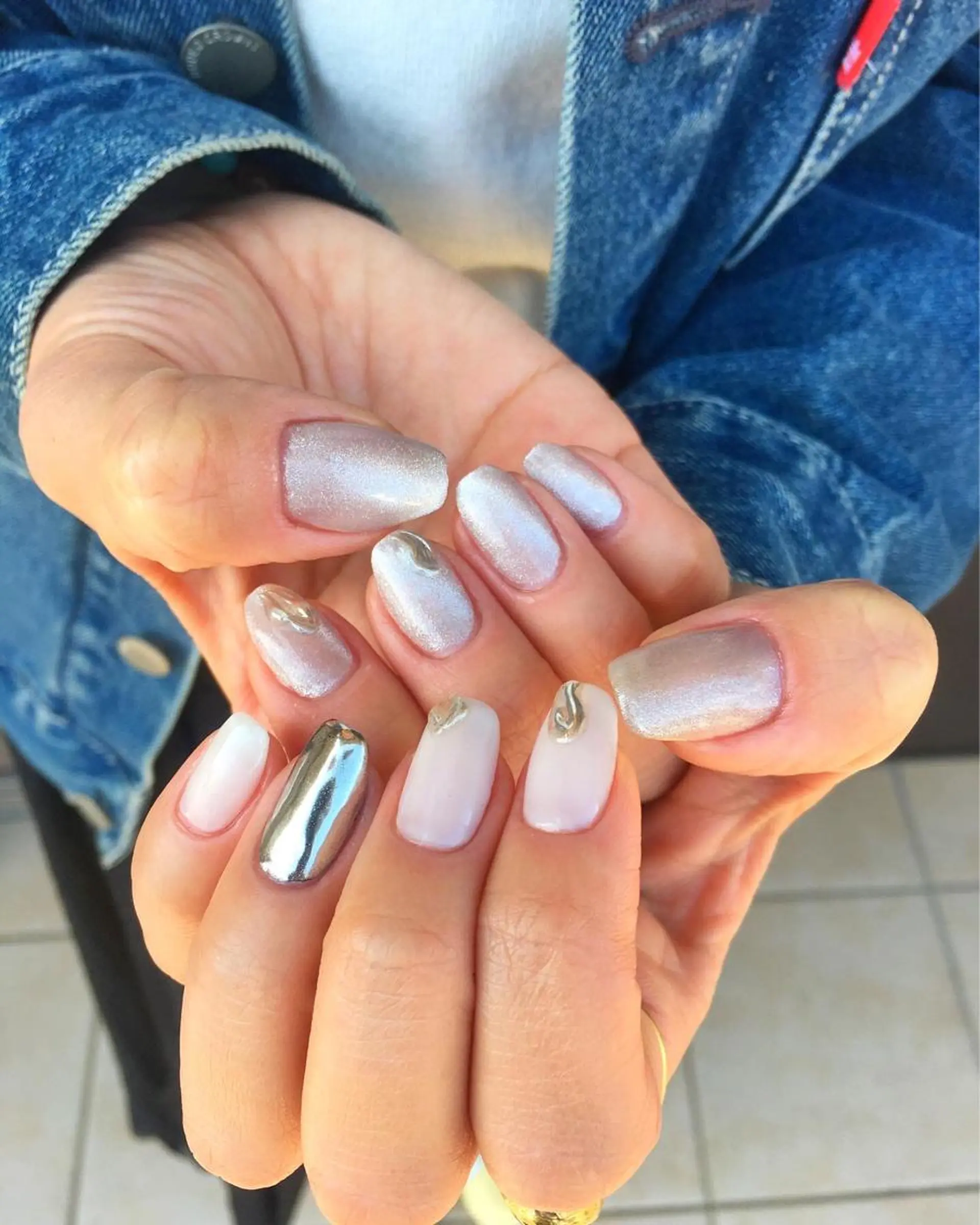 ネイル マグネットネイル ハンドネイル C'mere nailsのネイルデザイン