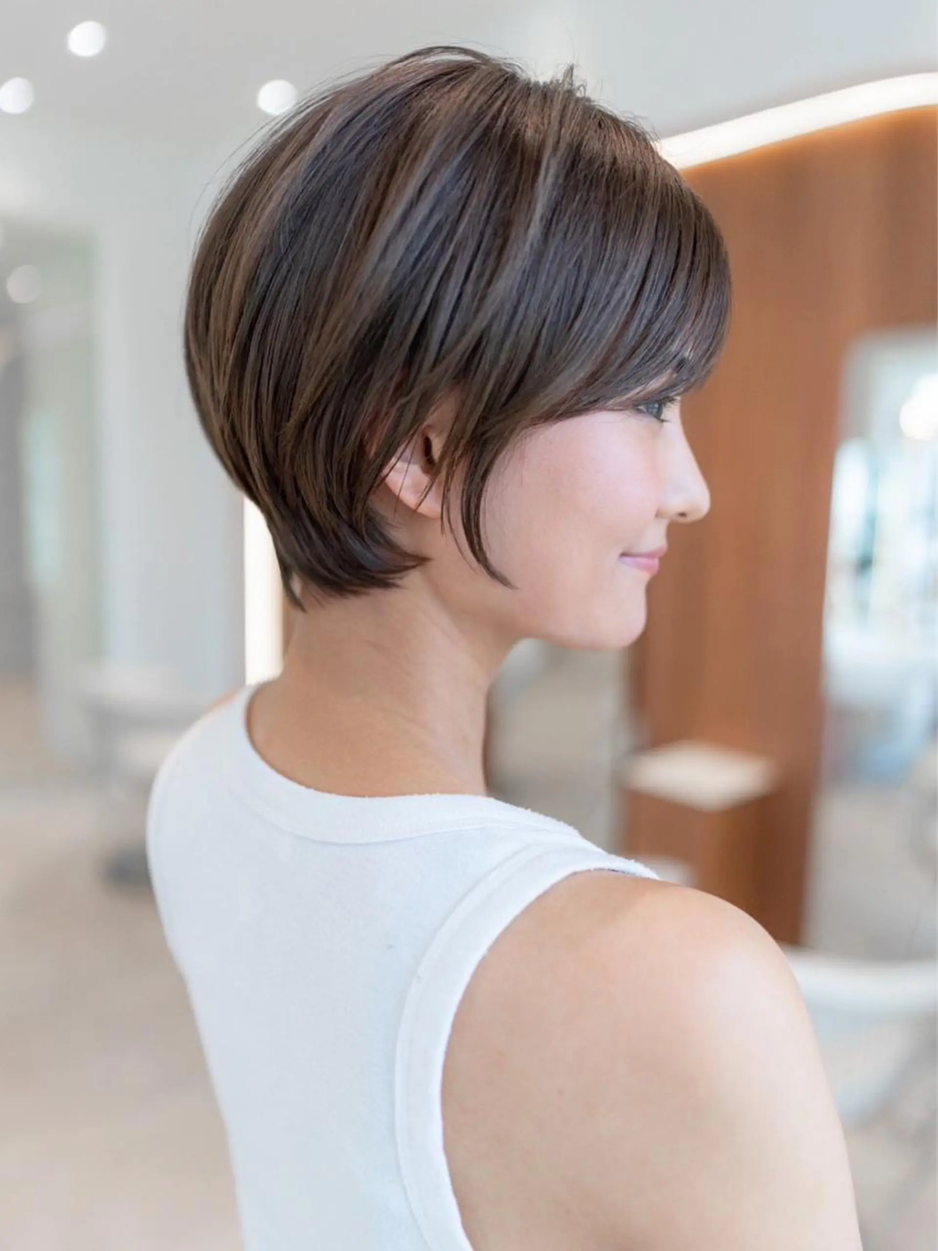 ショート カラー カット ヘアカラー トリートメント ヘアセット 韓国レイヤー🇰🇷 韓国研修◎渋谷カイトのヘアスタイル