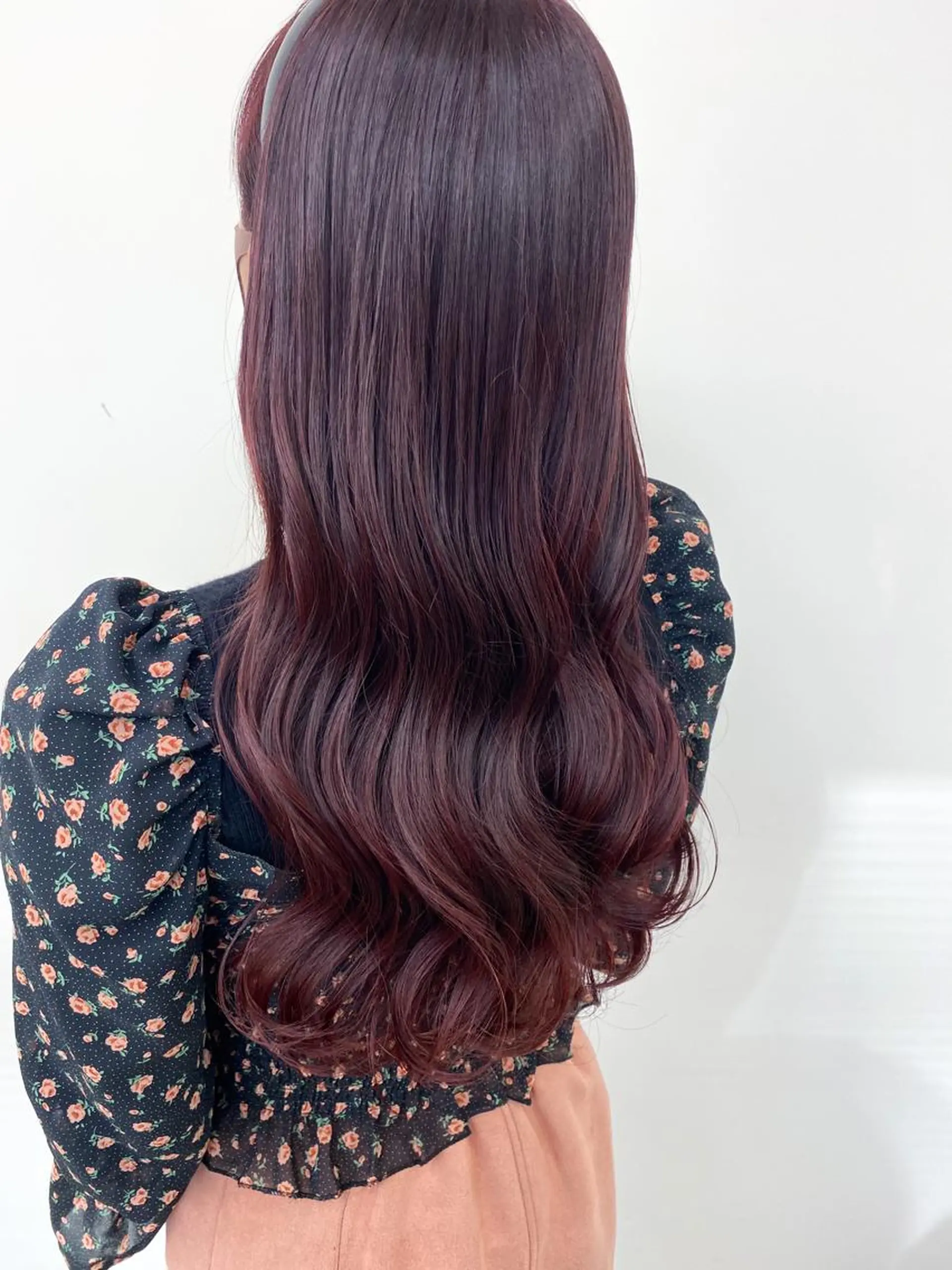 ロング カラー ブリーチ ブリーチなしカラー レッドカラー ローズカラー カット ヘアカラー トリートメント Meena by urban所属・丹羽 隼人/髪質改善 /韓国ヘア🇰🇷のヘアスタイル