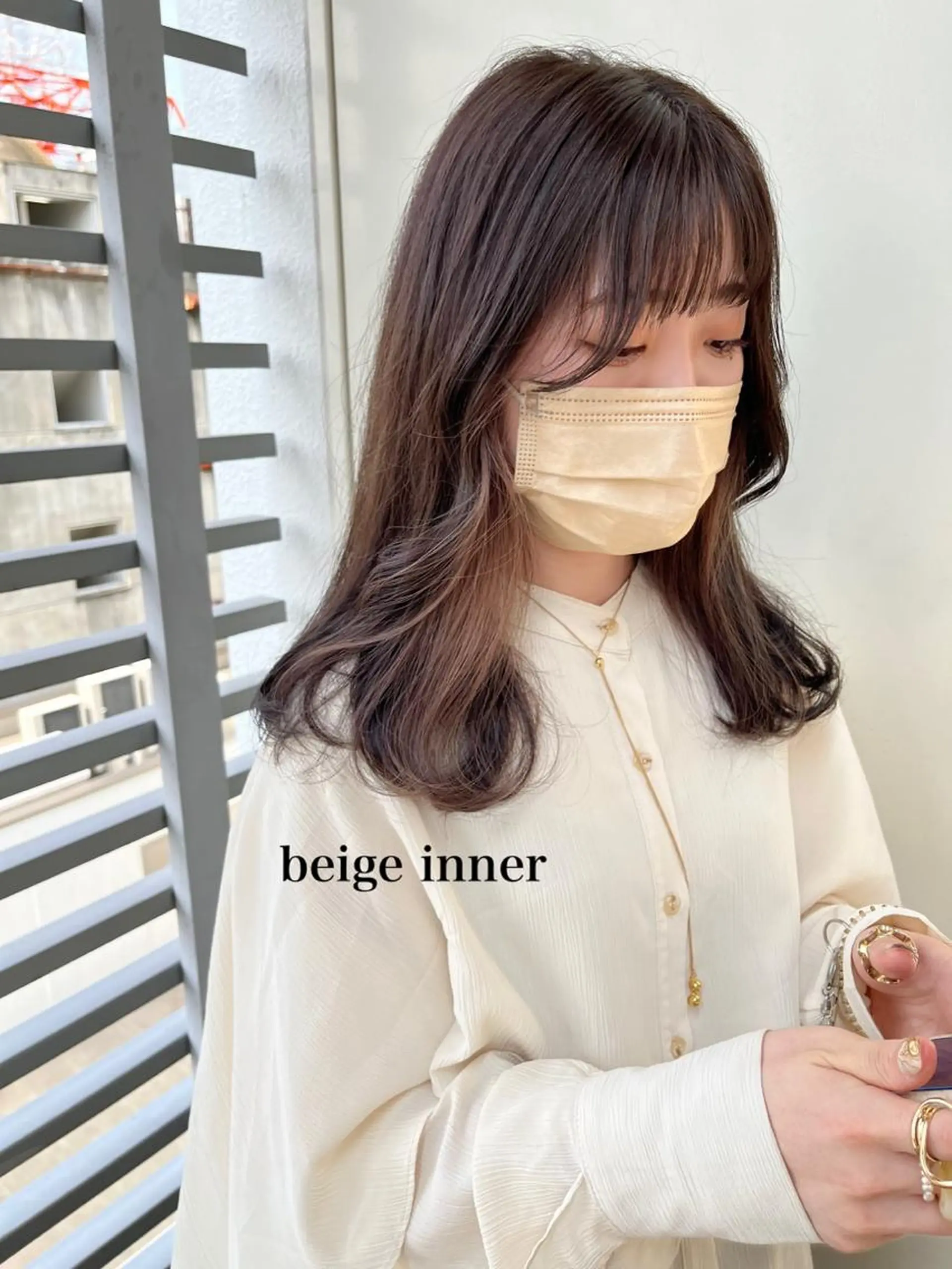 セミロング ヘアカラー Zina 藤崎店所属・zina藤崎📛 井上美乃里のヘアスタイル