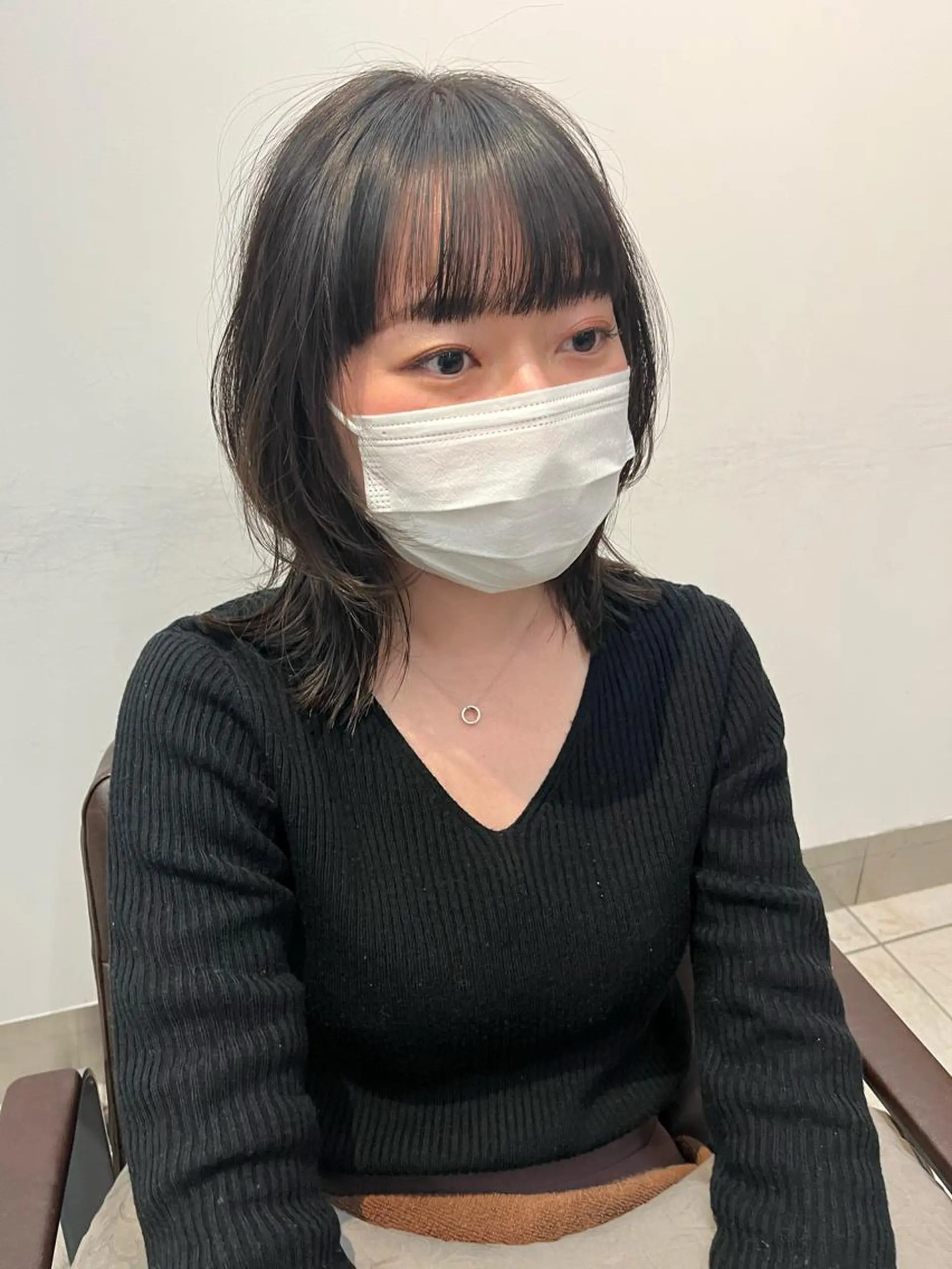 ミディアム レイヤーカット brisa所属・迎 凪紗のヘアスタイル