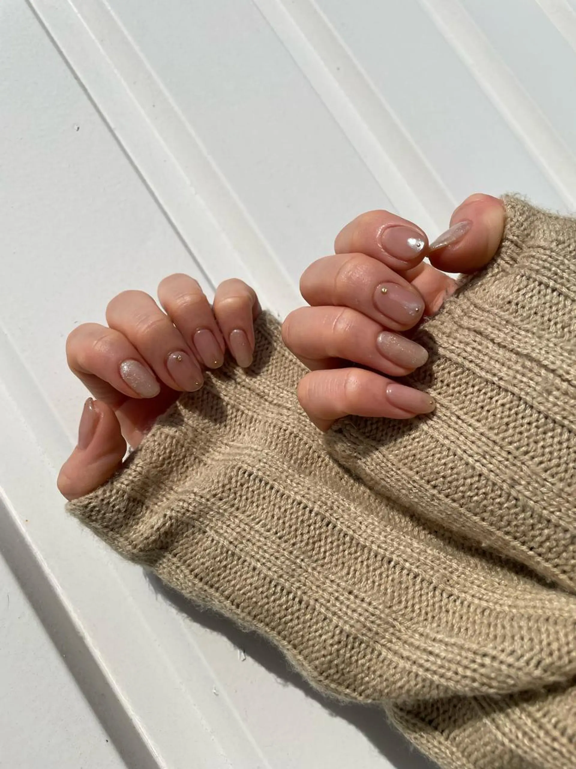 ネイル 持ち込み シンプルネイル 丹(TAN.) akariのネイルデザイン