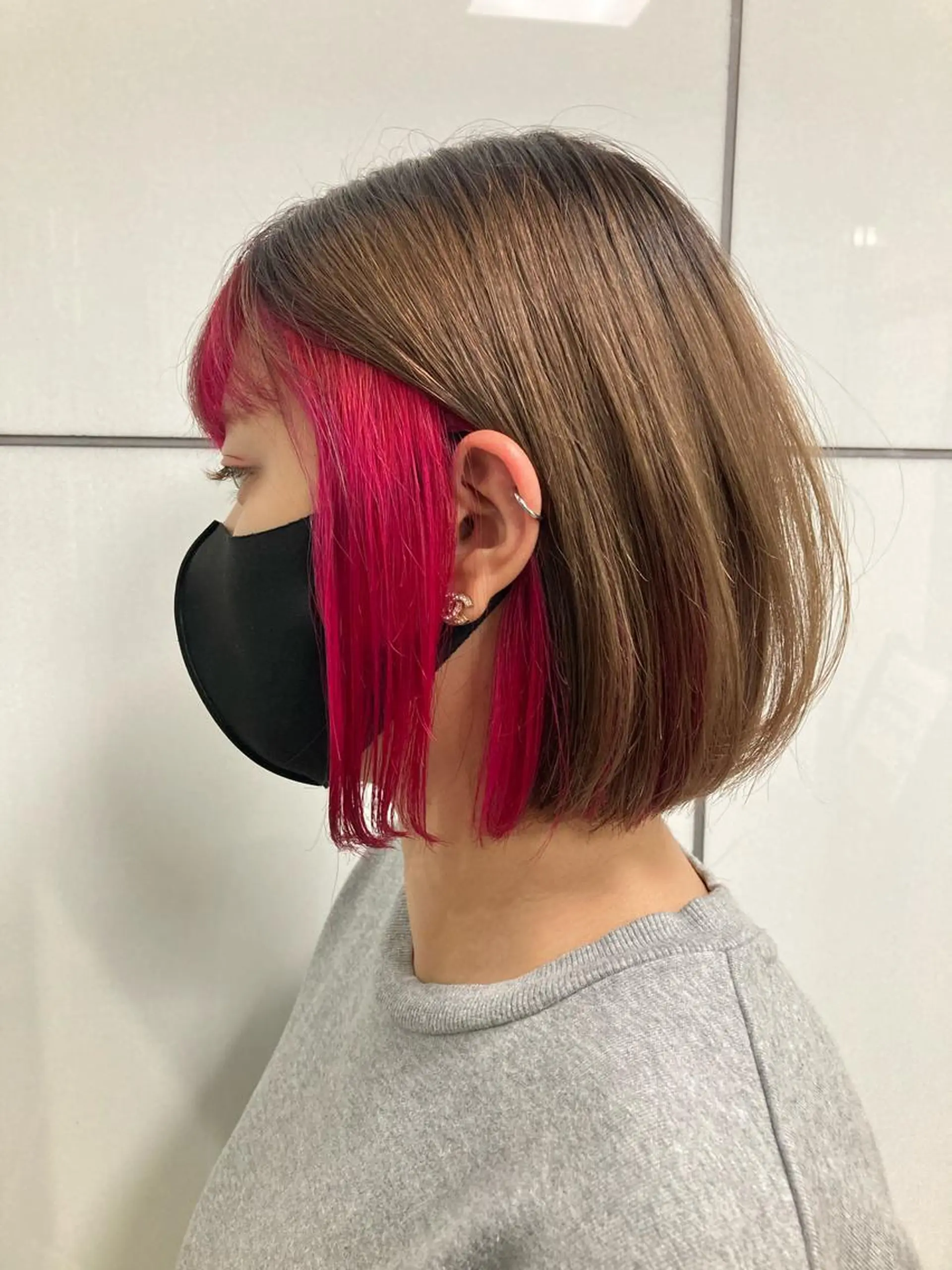 ショート カラー ヘアカラー トリートメント 髪質改善/痛ませ ないカラー/西村航大のヘアスタイル