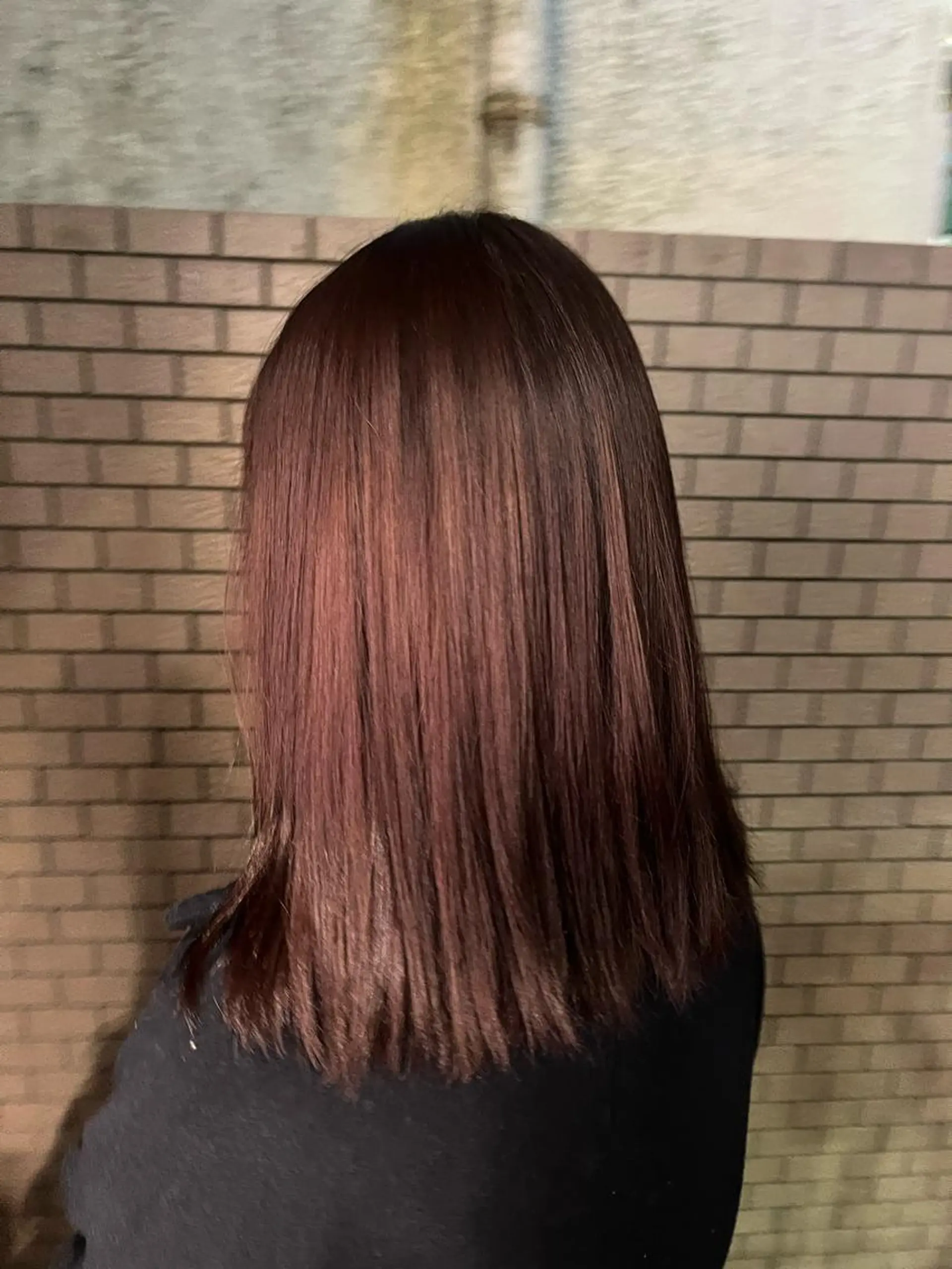 ミディアム カラー 艶髪/ハイトーン/ ヘアセット/モエノのヘアスタイル