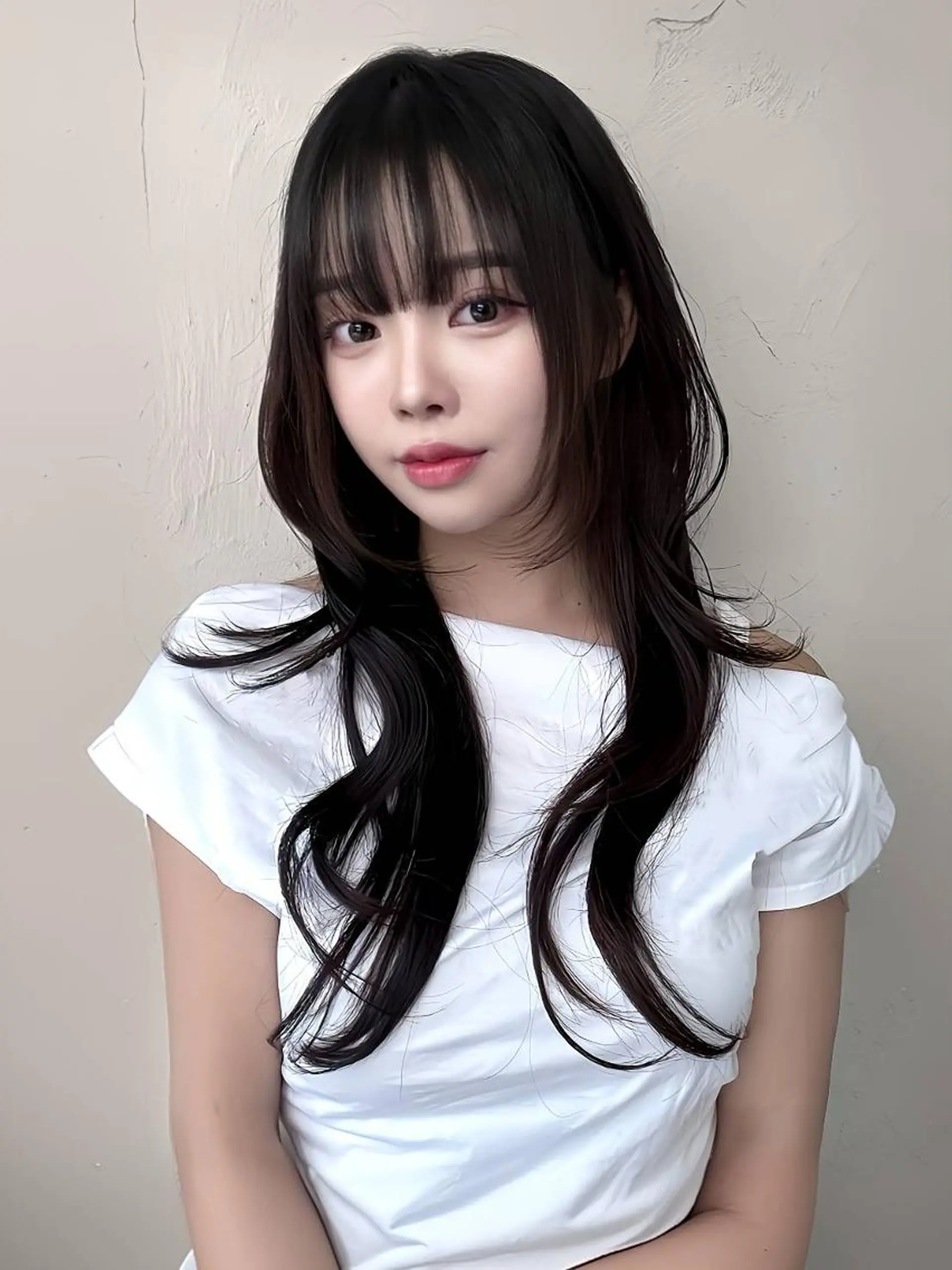 ロング ヘアカラー エクステ 韓国特化型 エクステ、カラー専門のヘアスタイル