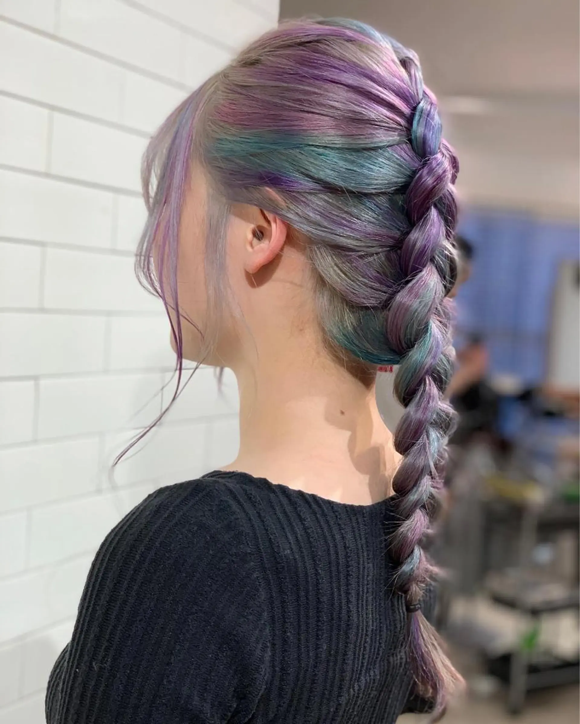 ミディアム カラー ヘアアレンジ ブリーチ ケアブリーチ ダブルカラー ユニコーンカラー 髪質改善 ヘアカラー トリートメント 髪質改善×ハイトーン 中田啄也のヘアスタイル