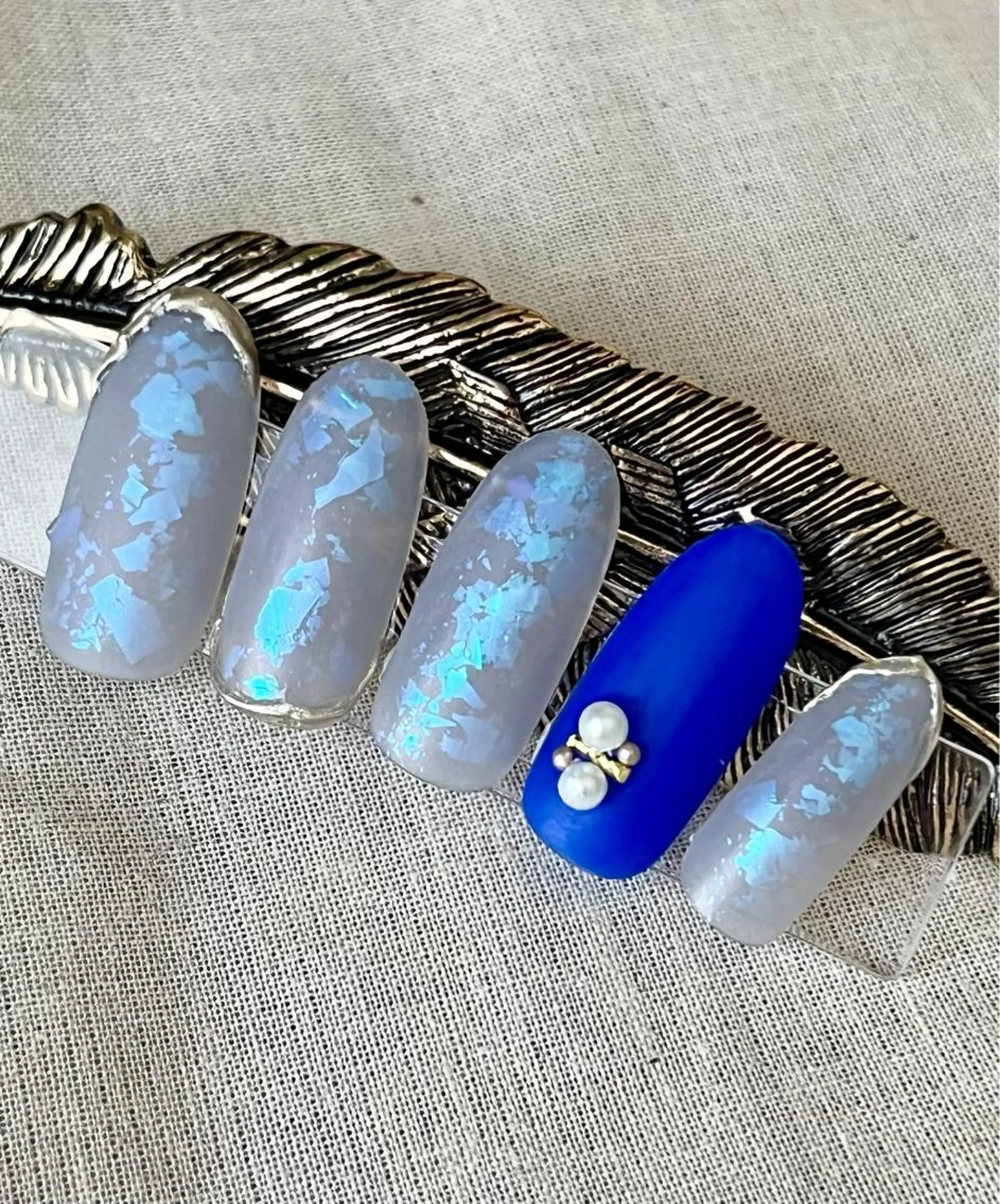 ネイル ミラーネイル ハンドネイル まり りぃ〜んのネイルデザイン