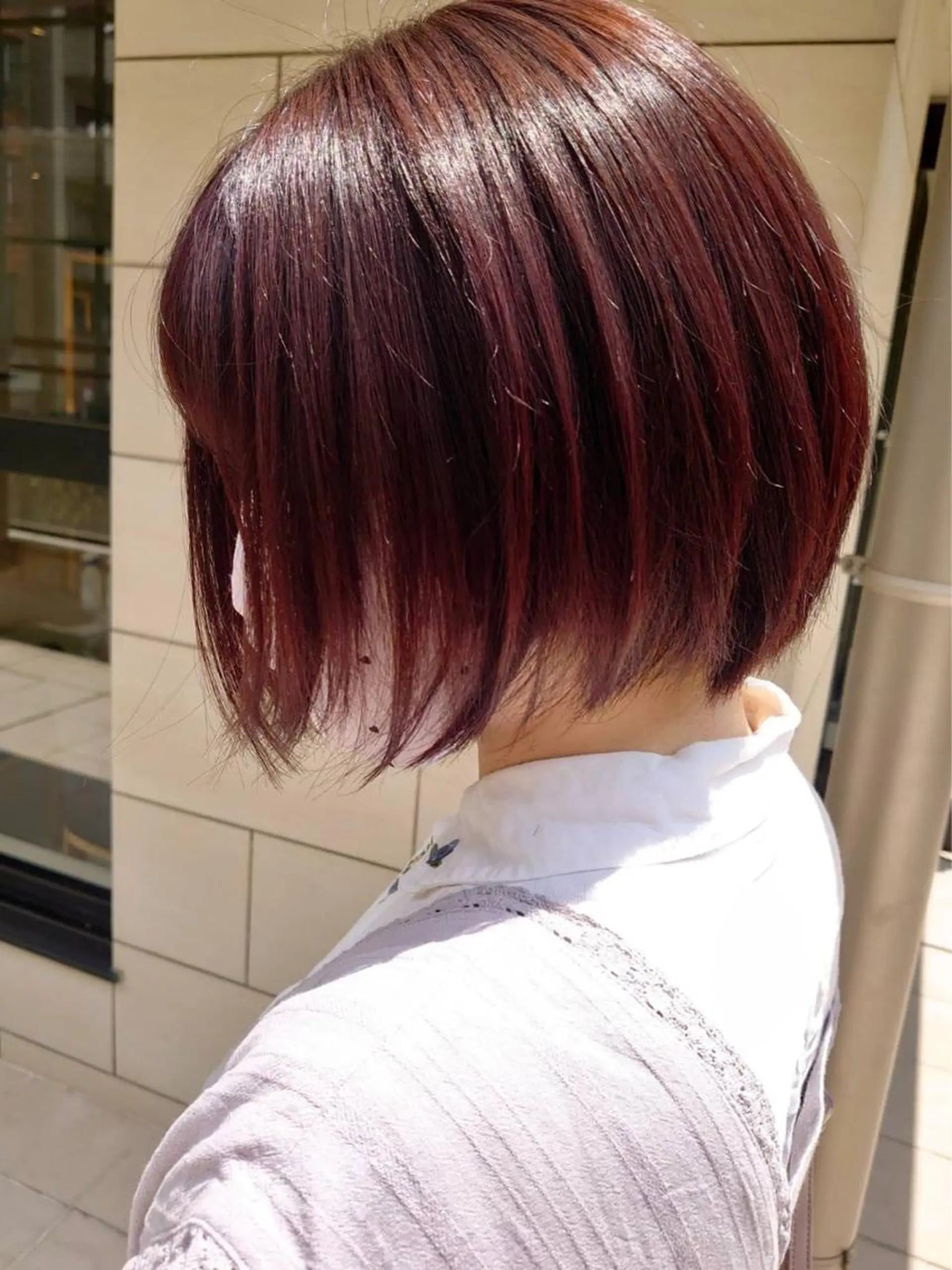 ショート カラー ヘアアレンジ ブリーチ ブリーチなしカラー ピンクカラー 有馬ミク🌈 似合わせ美容師のヘアスタイル