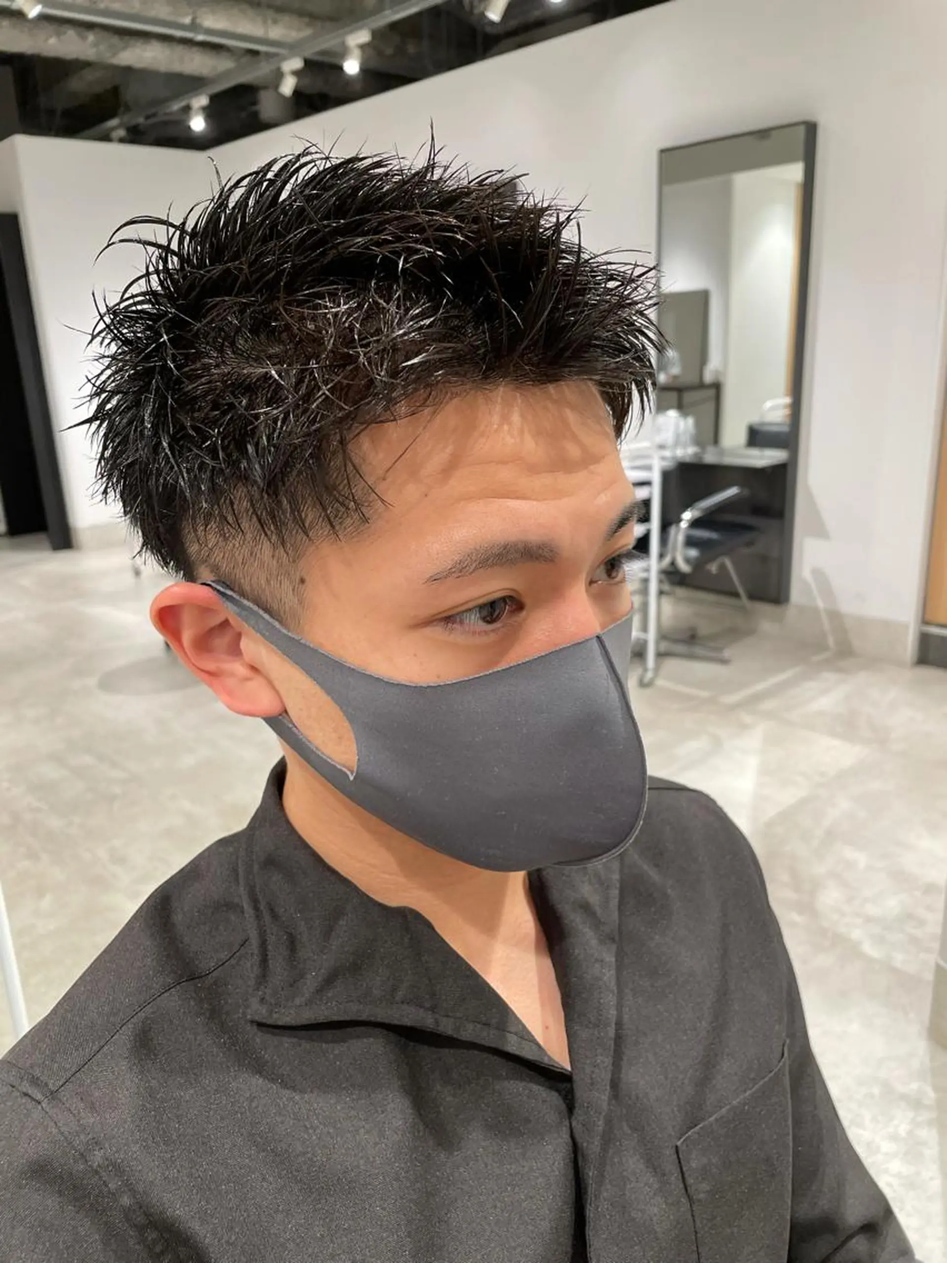 ショート カラー パーマ ヘアアレンジ メンズ パーソナルカラー合わ せたカラー🤍なつみのヘアスタイル