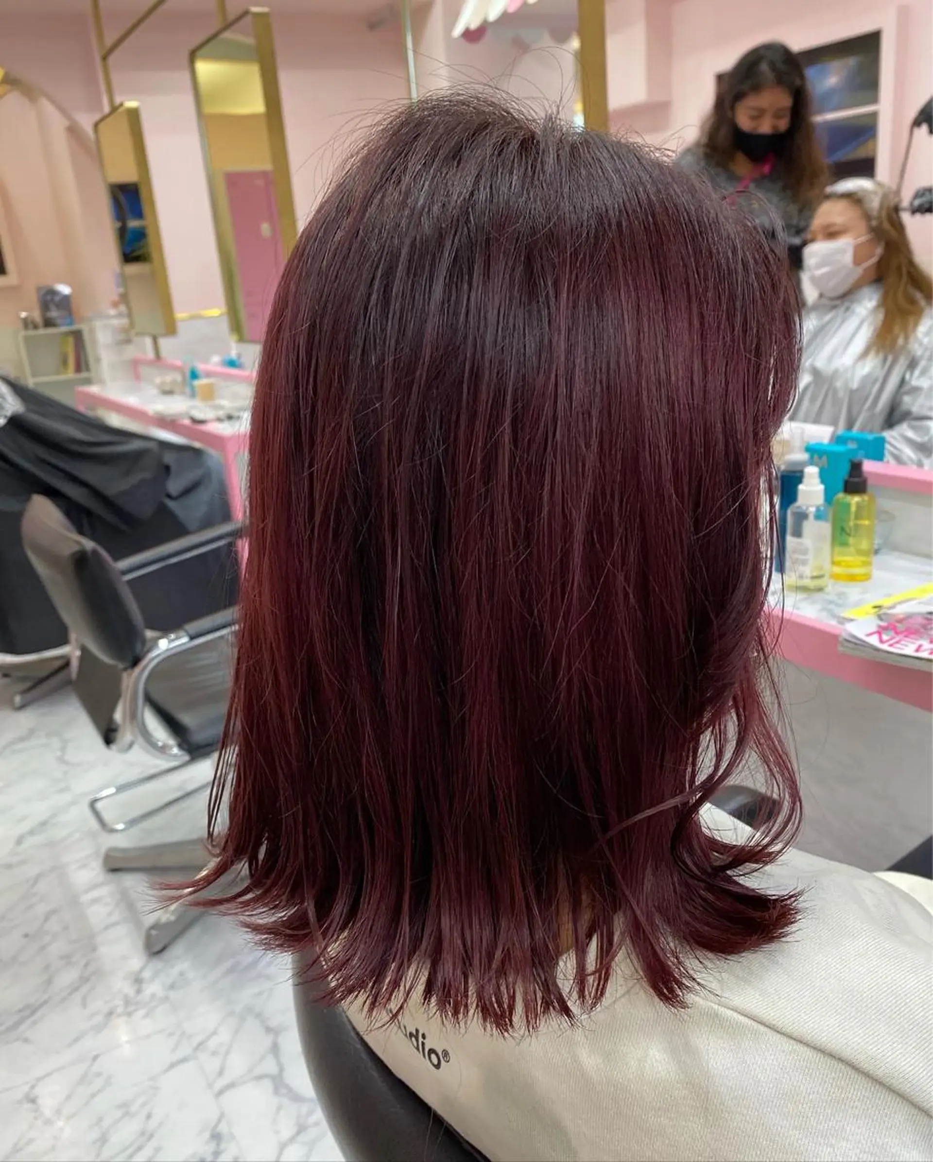 ミディアム カラー ヘアアレンジ SALOWIN横浜所属・𓍯韓国style/ 髪質改善𓍯中村和希のヘアスタイル