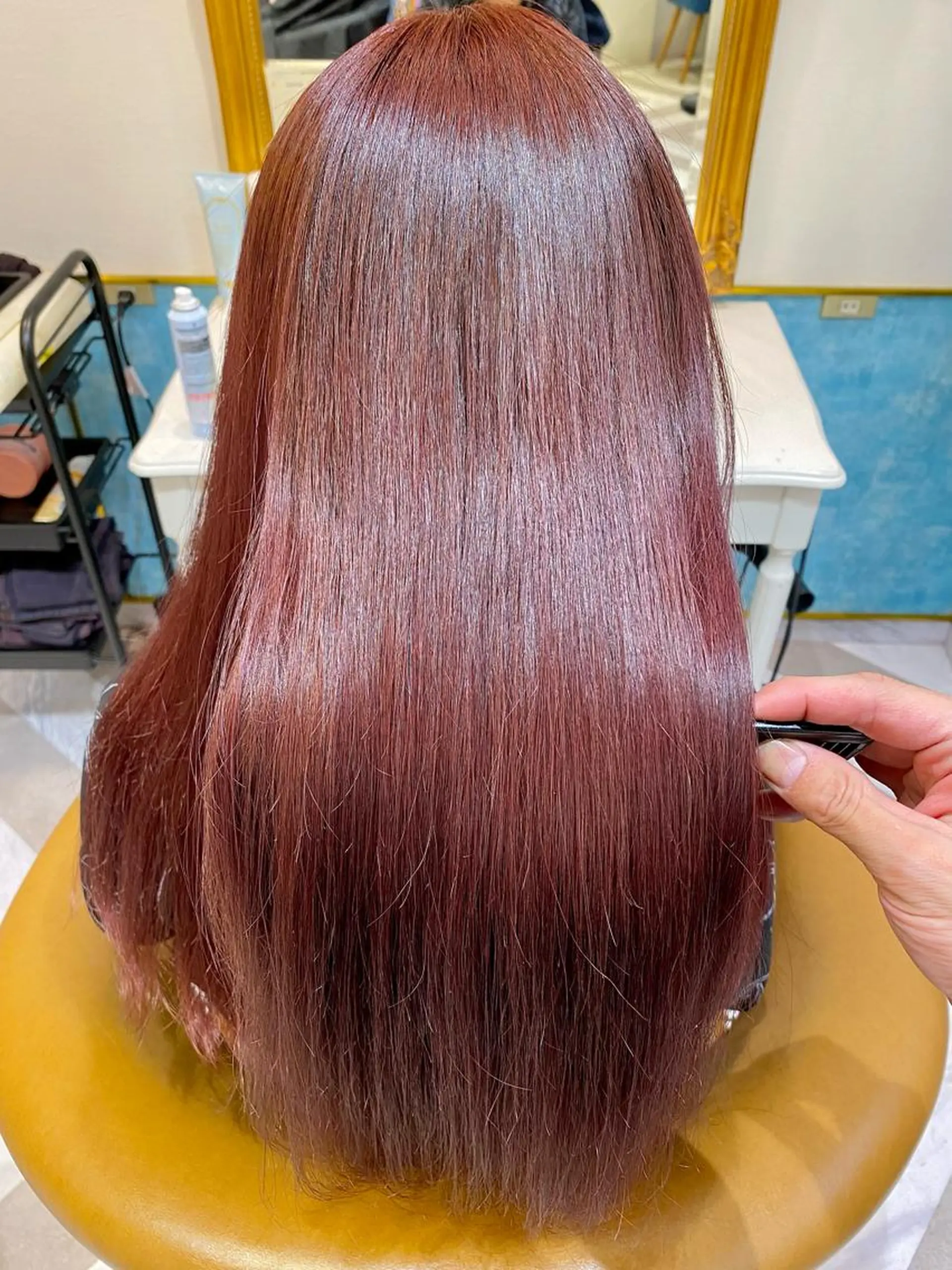 セミロング カラー カット ヘアカラー トリートメント 韓国ヘア/レイヤー/ 縮毛矯正🫧伊勢のヘアスタイル