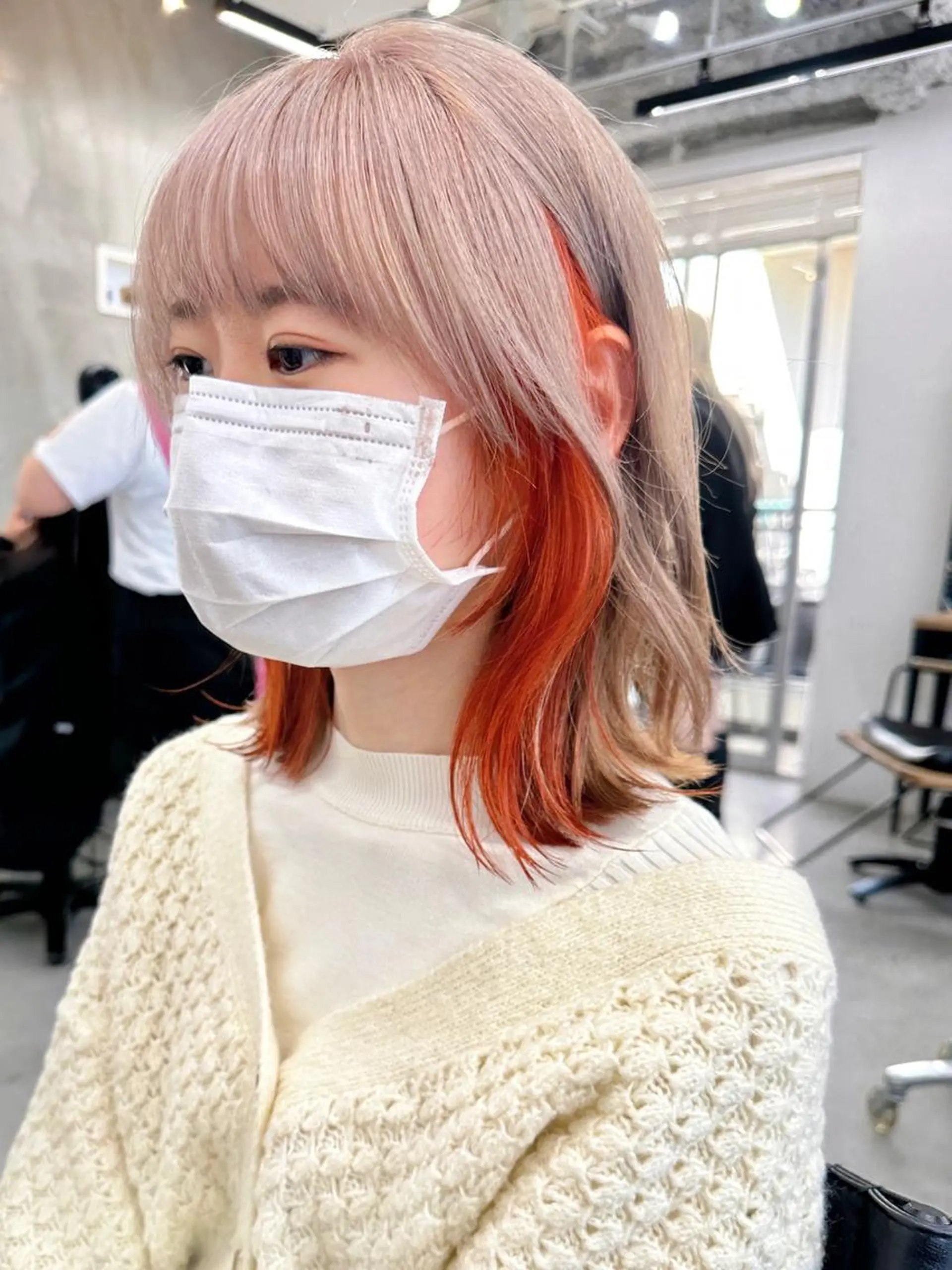 ミディアム カラー ブリーチダブルカラー 【koide】のヘアスタイル