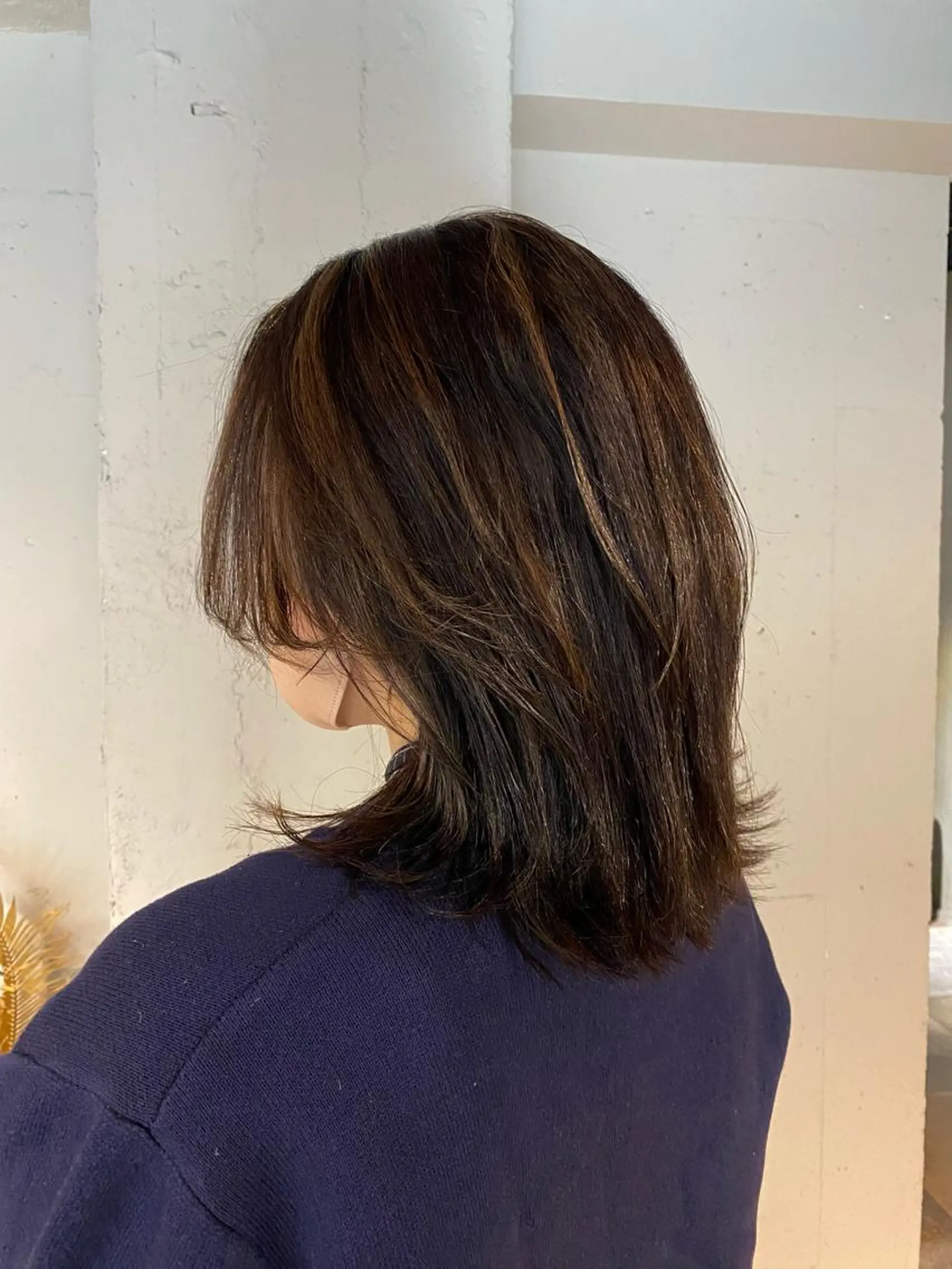 ミディアム カラー カット ヘアカラー トリートメント ヘッドスパ 艶髪/髪質改善/ MONSO山本のヘアスタイル