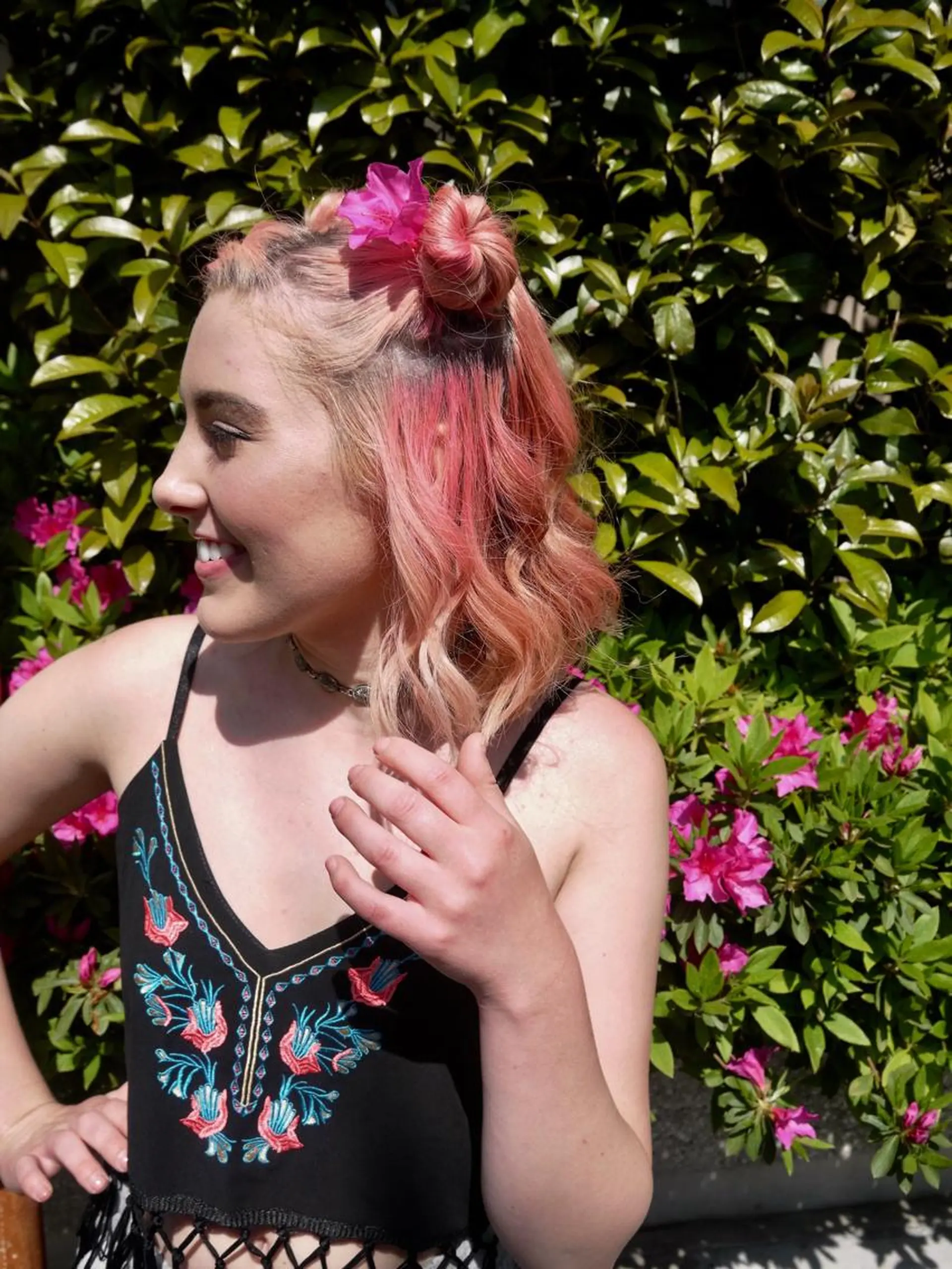 ミディアム カラー BEBE表参道所属・長谷川 香織のヘアスタイル