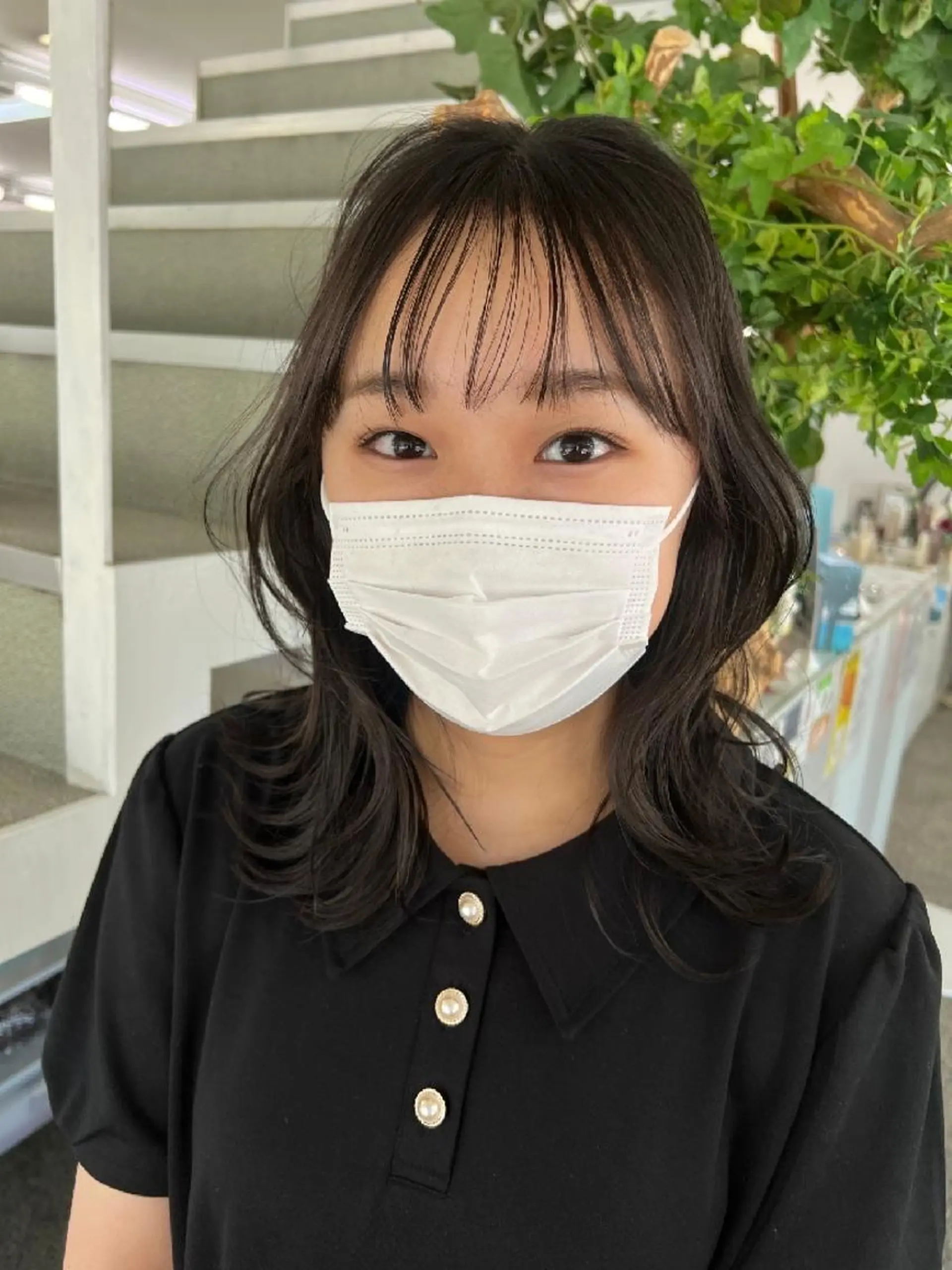 ミディアム 鶴田 風雅のヘアスタイル