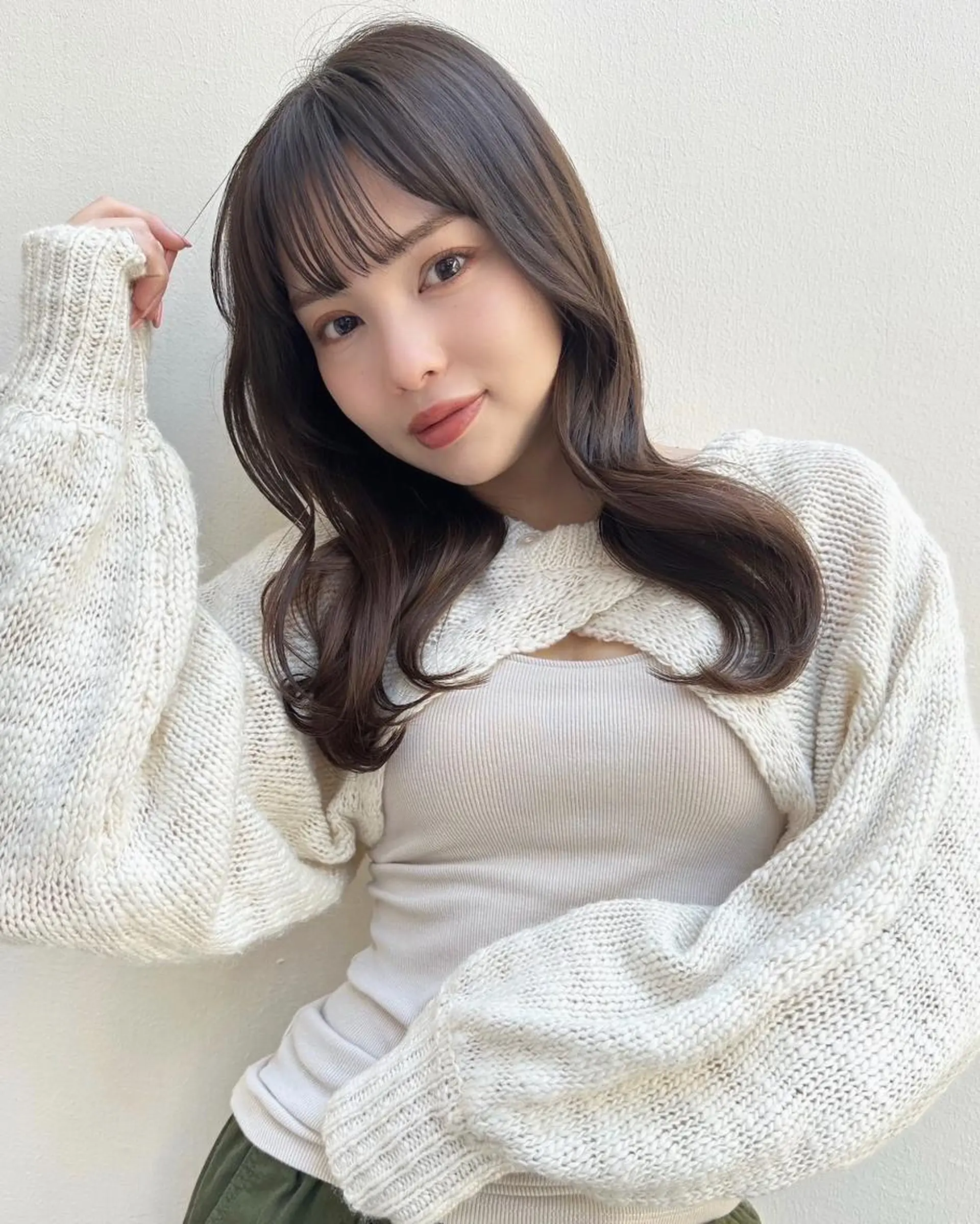 セミロング カット ヘアカラー トリートメント 🎊LUK🎊_公 式_🩵髪質改善🩵のヘアスタイル